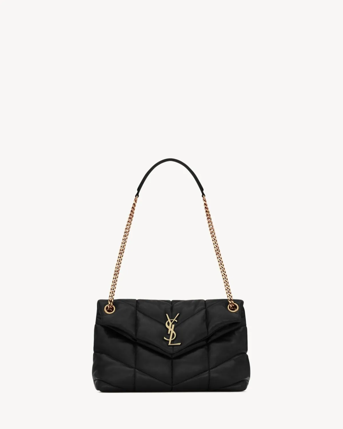 Saint Laurent Shoulder Bags-PUFFER SMALL in Nappa leather BLACK