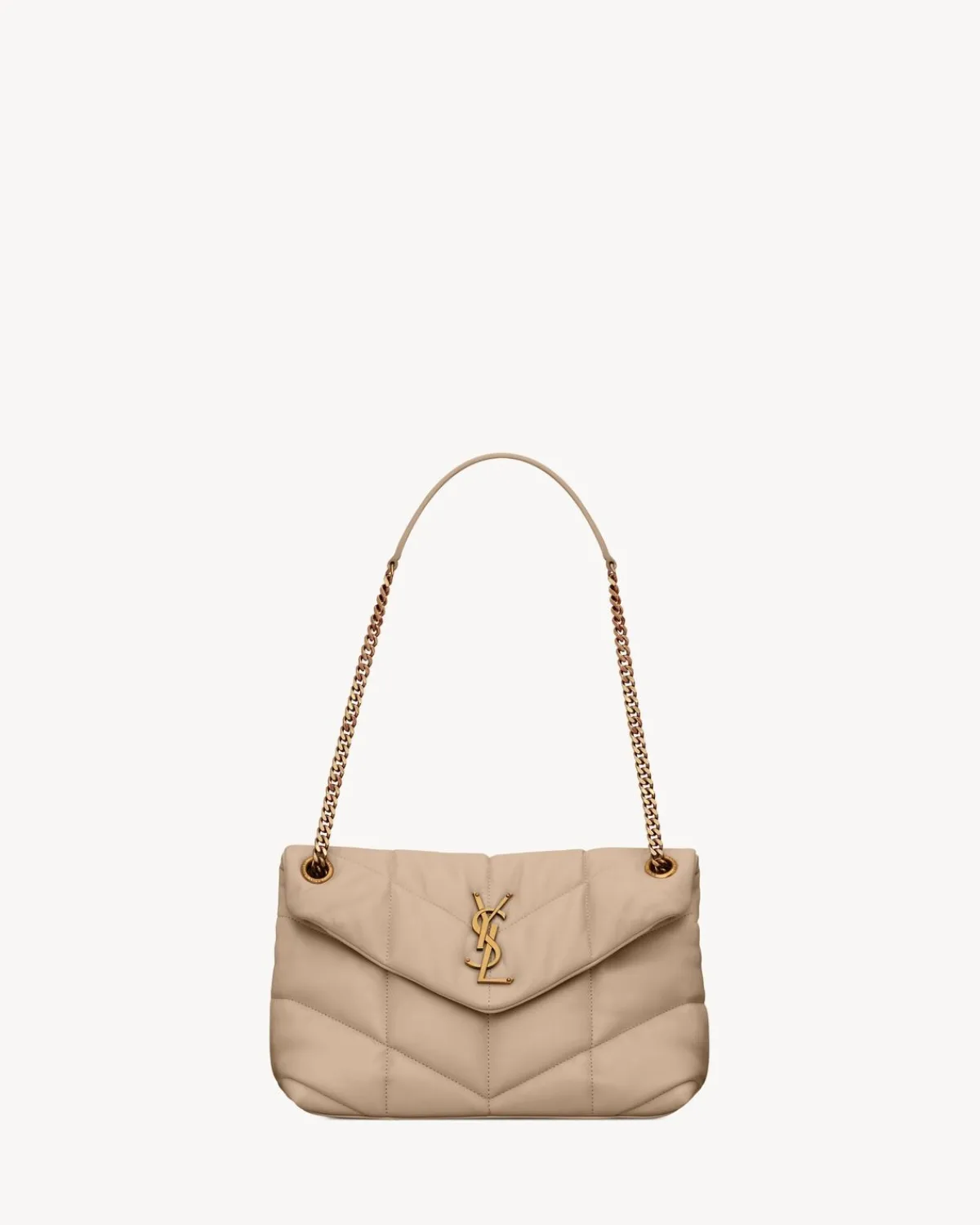 Saint Laurent Shoulder Bags-PUFFER SMALL in Nappa leather DARKBEIGE