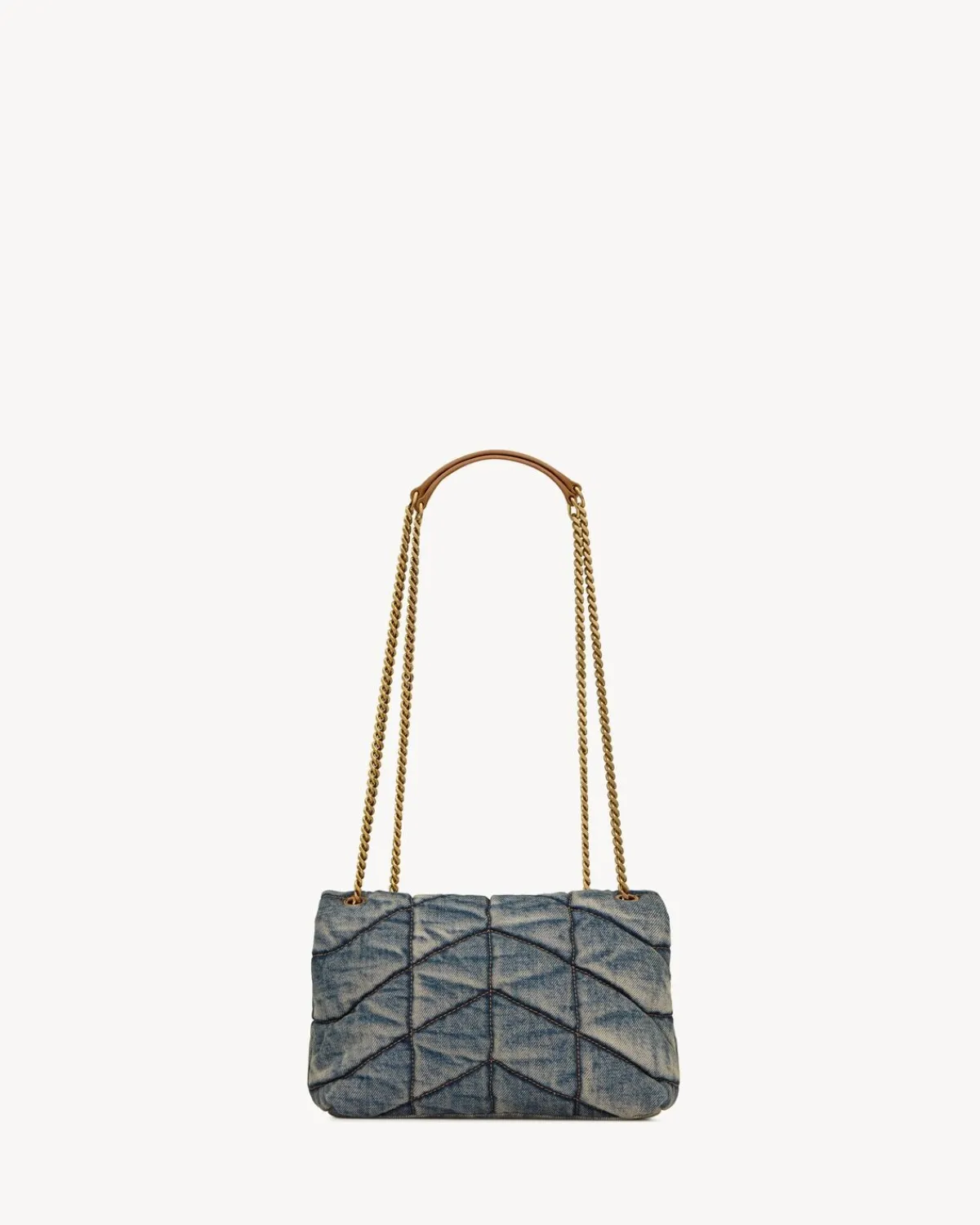 Saint Laurent Shoulder Bags | Mini Bags-PUFFER TOY IN DENIM RODEOBLUE