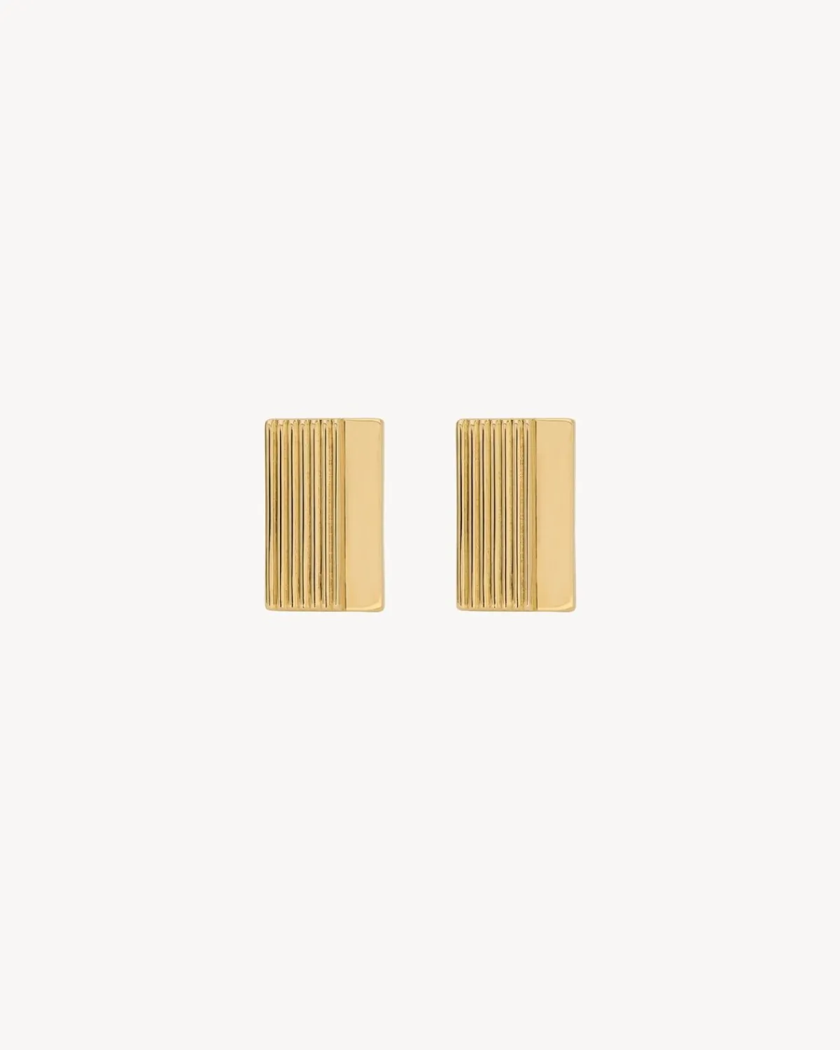 Saint Laurent Jewelry-rectangular cufflinks in metal GOLD