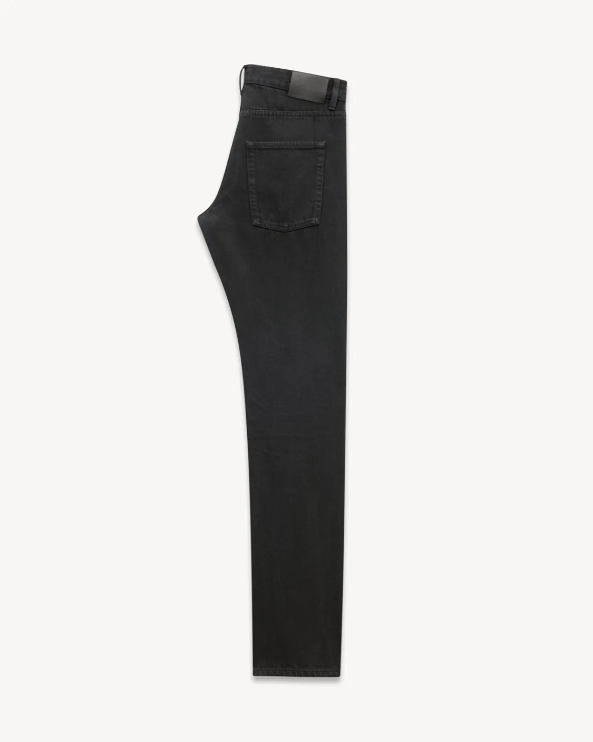 Saint Laurent Denim-Relaxed Slim Jeans in Carbon Black Denim PLAINCARBONBLACK