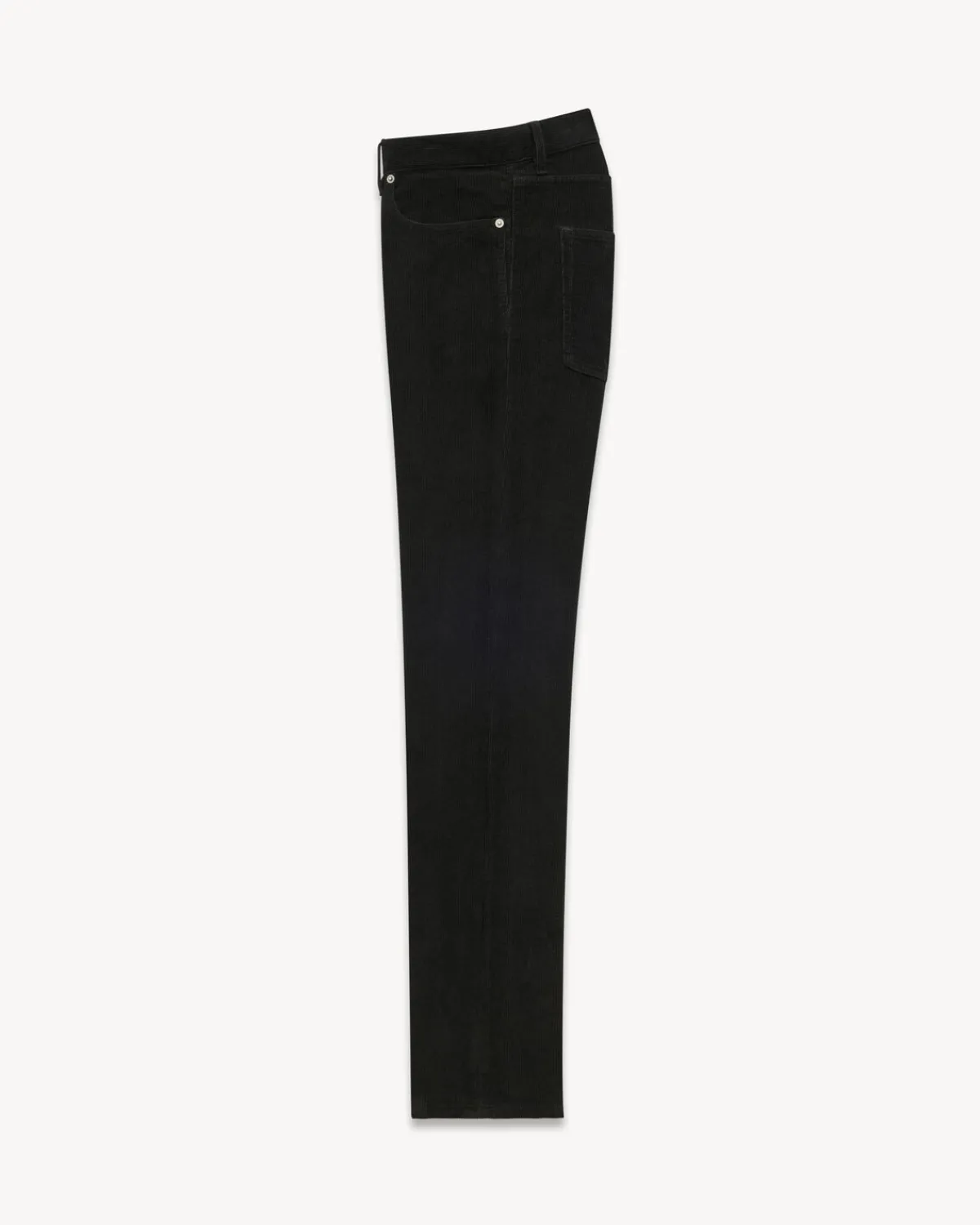 Saint Laurent Denim-Relaxed Slim Pants in Corduroy DEEPFADEDBLACK