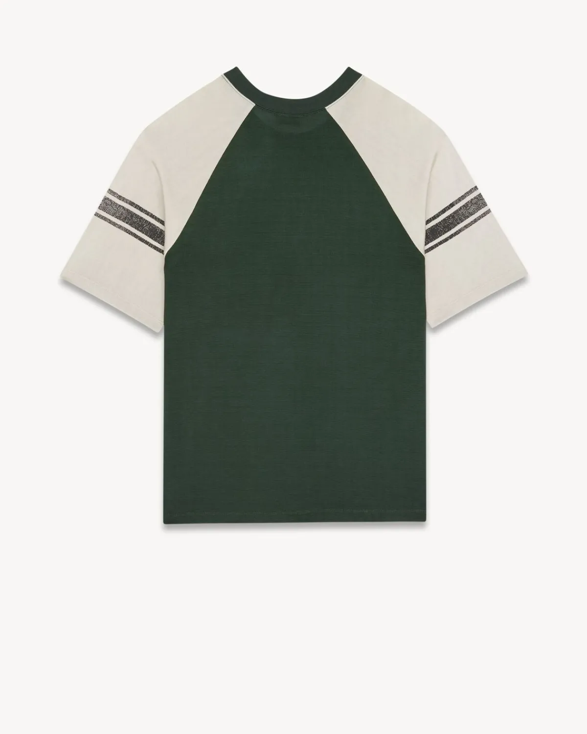 Saint Laurent Jersey-Rive Gauche Raglan T-Shirt VERTETGRIS