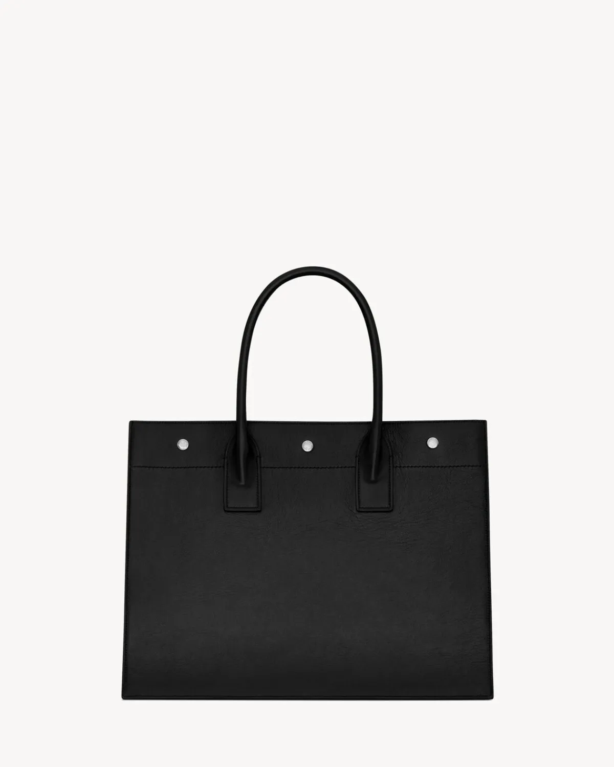 Saint Laurent Totes-Rive Gauche small tote bag in smooth leather NOIR