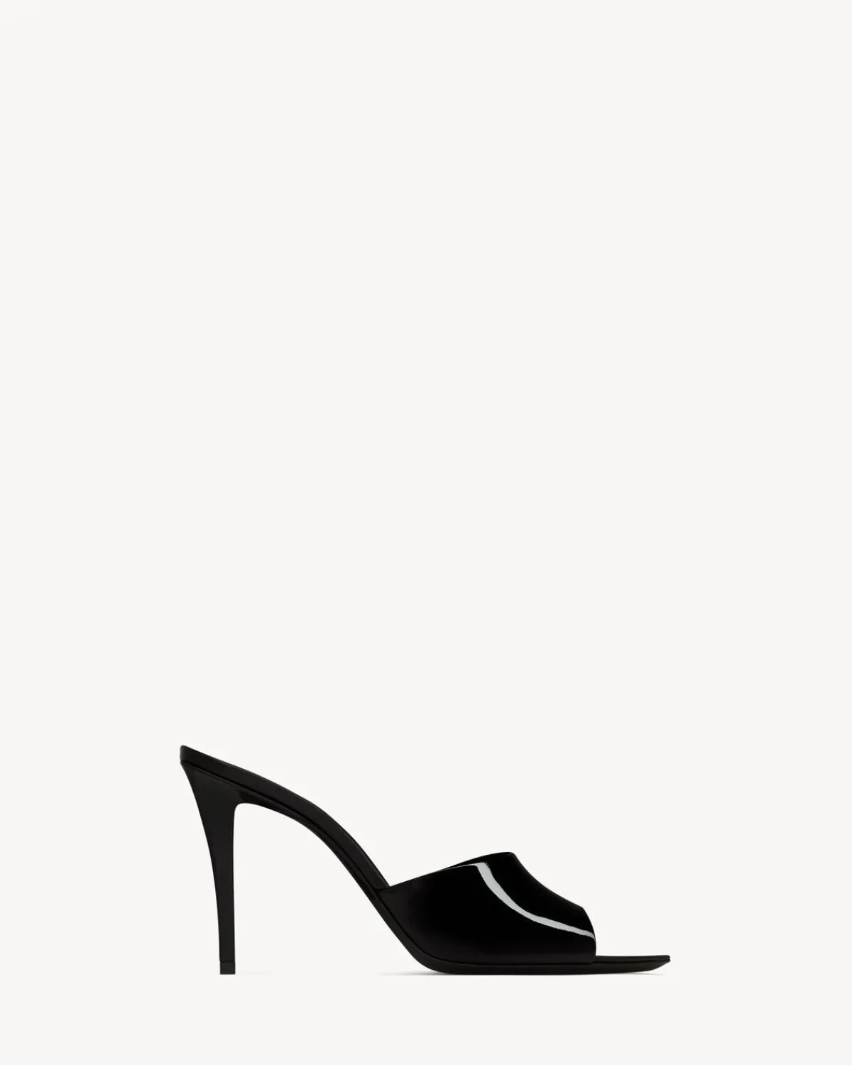 Saint Laurent Pumps And Mules-ROMY mules in patent leather BLACK