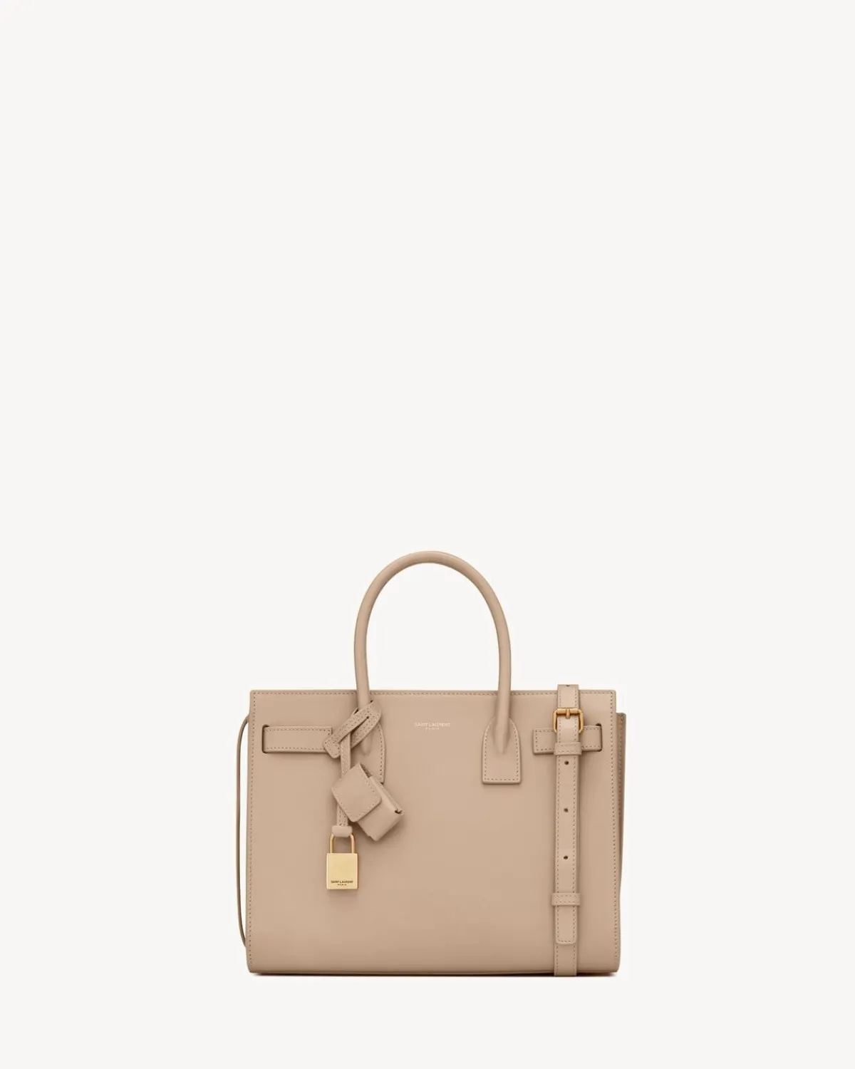 Saint Laurent Top Handles-SAC DE JOUR IN SMOOTH LEATHER - BABY DARKBEIGE