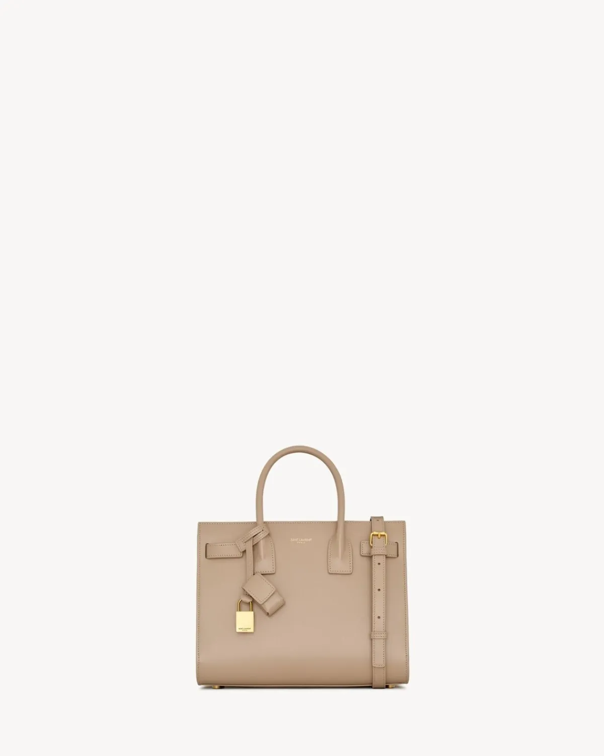 Saint Laurent Top Handles-SAC DE JOUR IN SMOOTH LEATHER - NANO DARKBEIGE