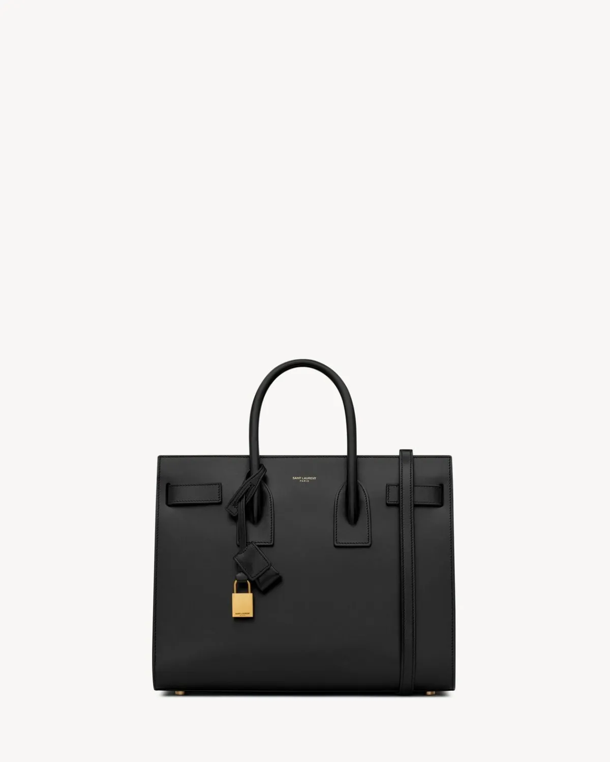 Saint Laurent Top Handles-SAC DE JOUR IN SMOOTH LEATHER - SMALL NOIR