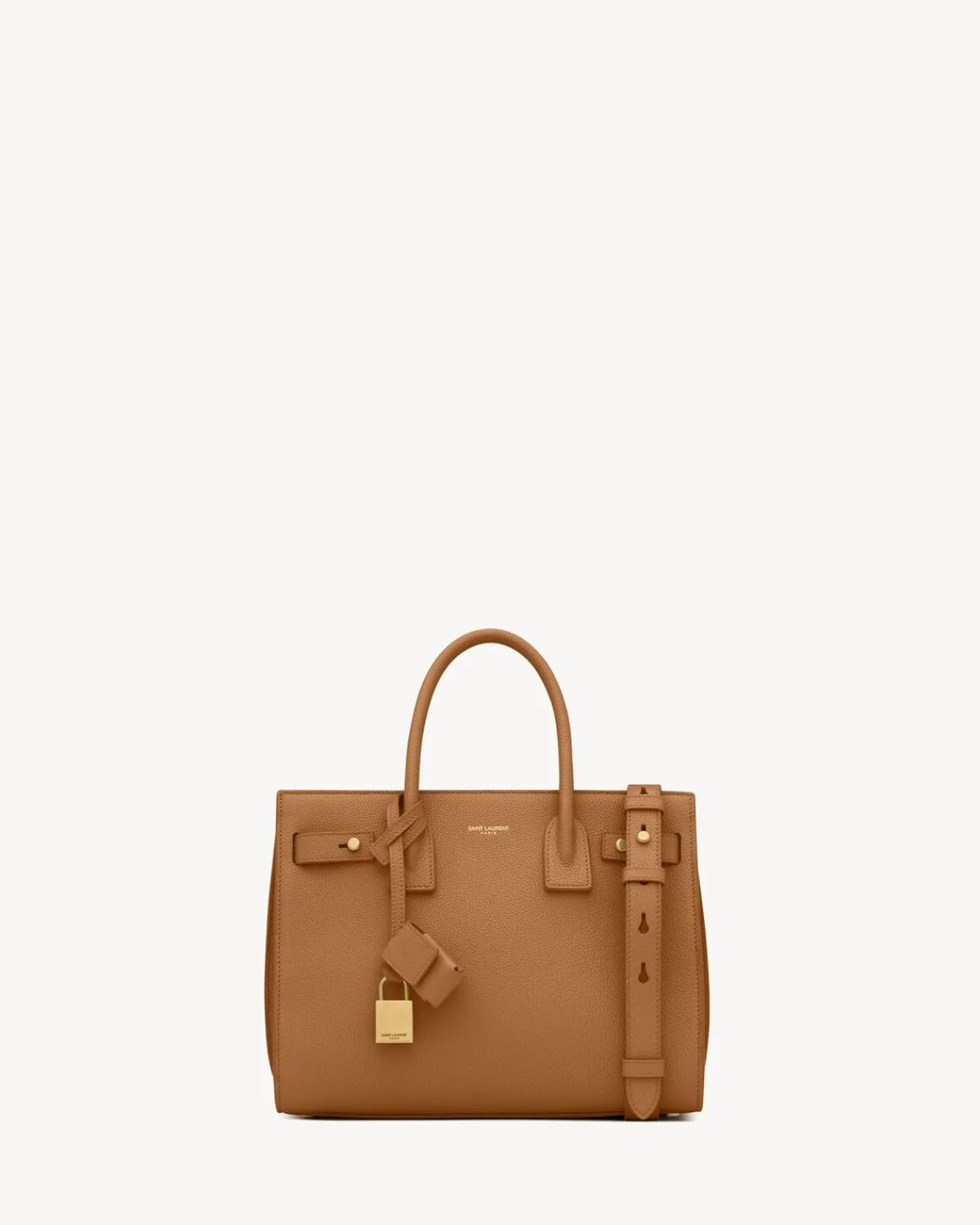 Saint Laurent Top Handles-SAC DE JOUR IN SUPPLE GRAINED LEATHER - BABY CINNAMON