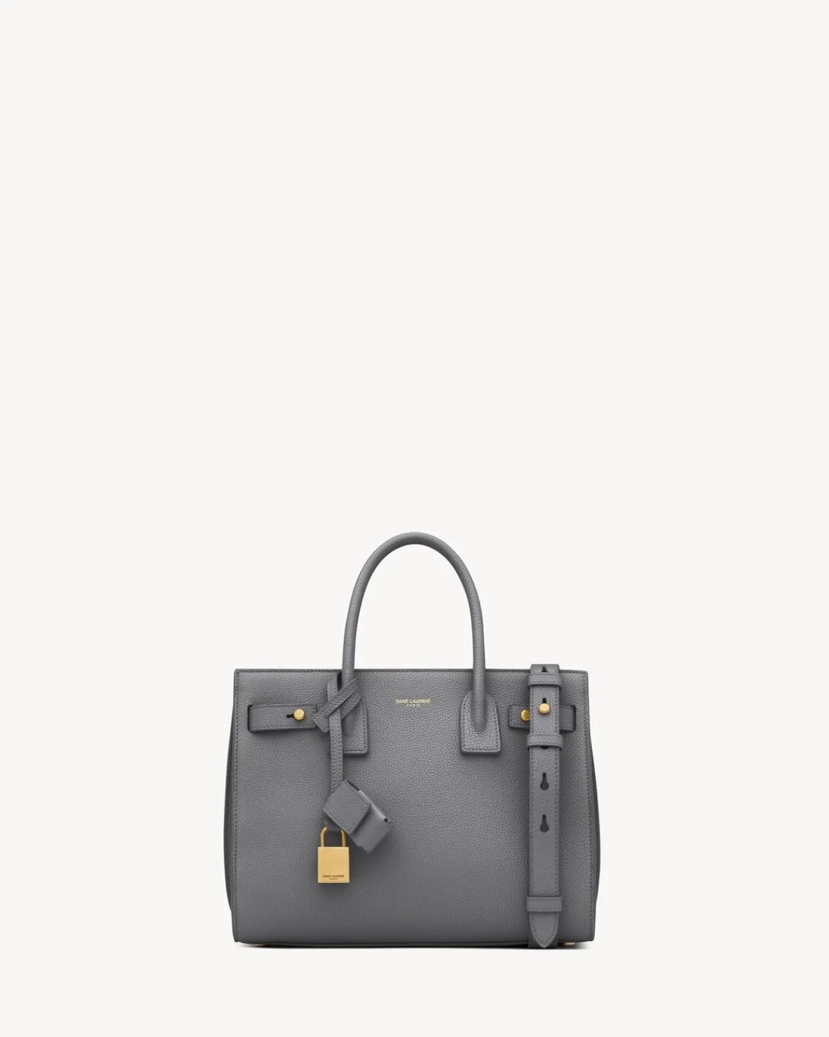 Saint Laurent Top Handles-SAC DE JOUR IN SUPPLE GRAINED LEATHER - BABY STORM