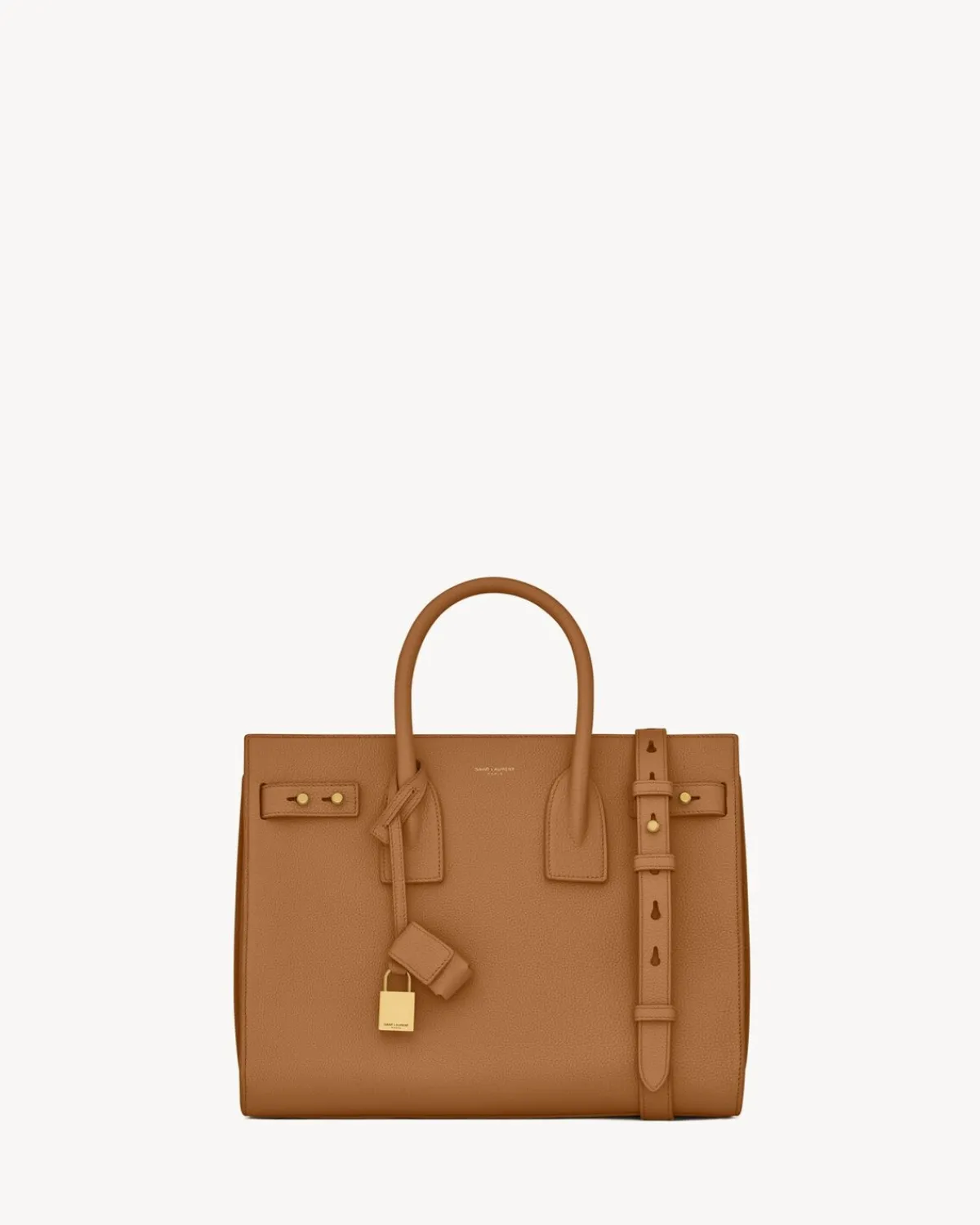 Saint Laurent Top Handles-SAC DE JOUR IN SUPPLE GRAINED LEATHER - SMALL CINNAMON