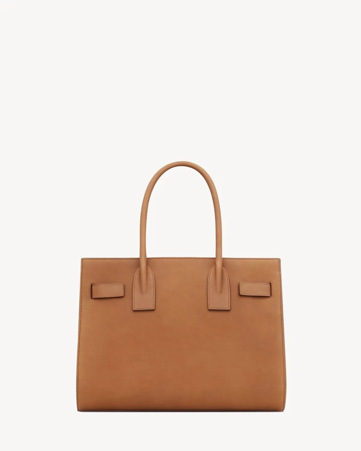 Saint Laurent Top Handles-SAC DE JOUR in supple vegetable leather - LARGE BROWN