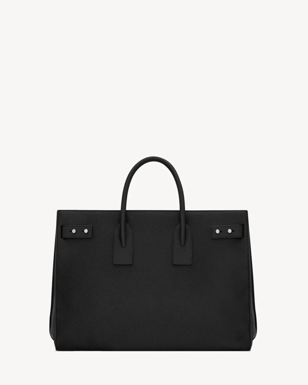 Saint Laurent Travel Bags-SAC DE JOUR thin large in grained leather BLACK