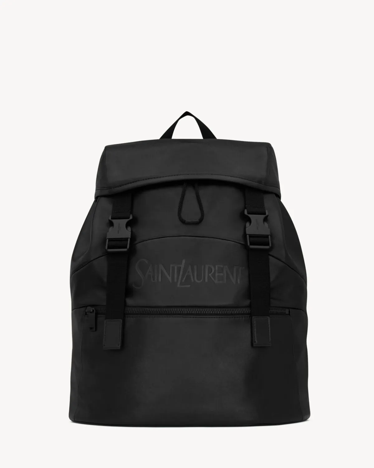 Saint Laurent Backpacks-backpack in grained leather BLACK