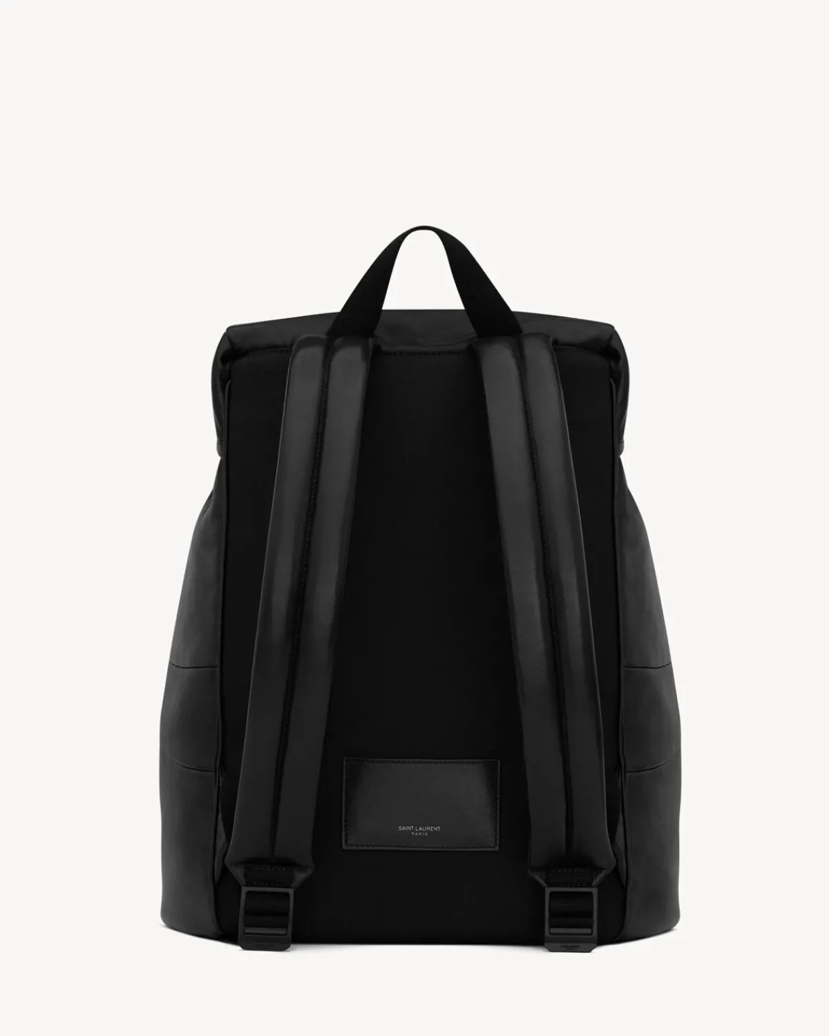 Saint Laurent Backpacks-backpack in grained leather BLACK