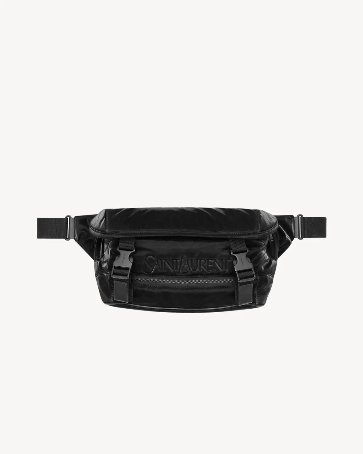 Saint Laurent Crossbody-crossbody bag in SILKTECH canvas BLACK