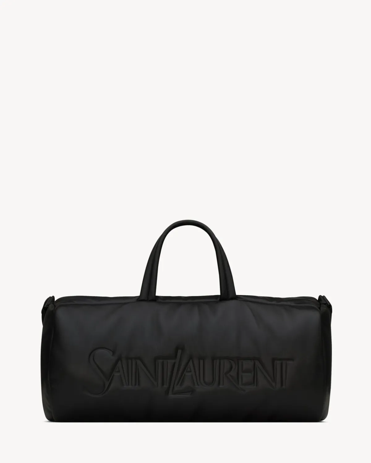 Saint Laurent Travel Bags-duffle in lambskin BLACK