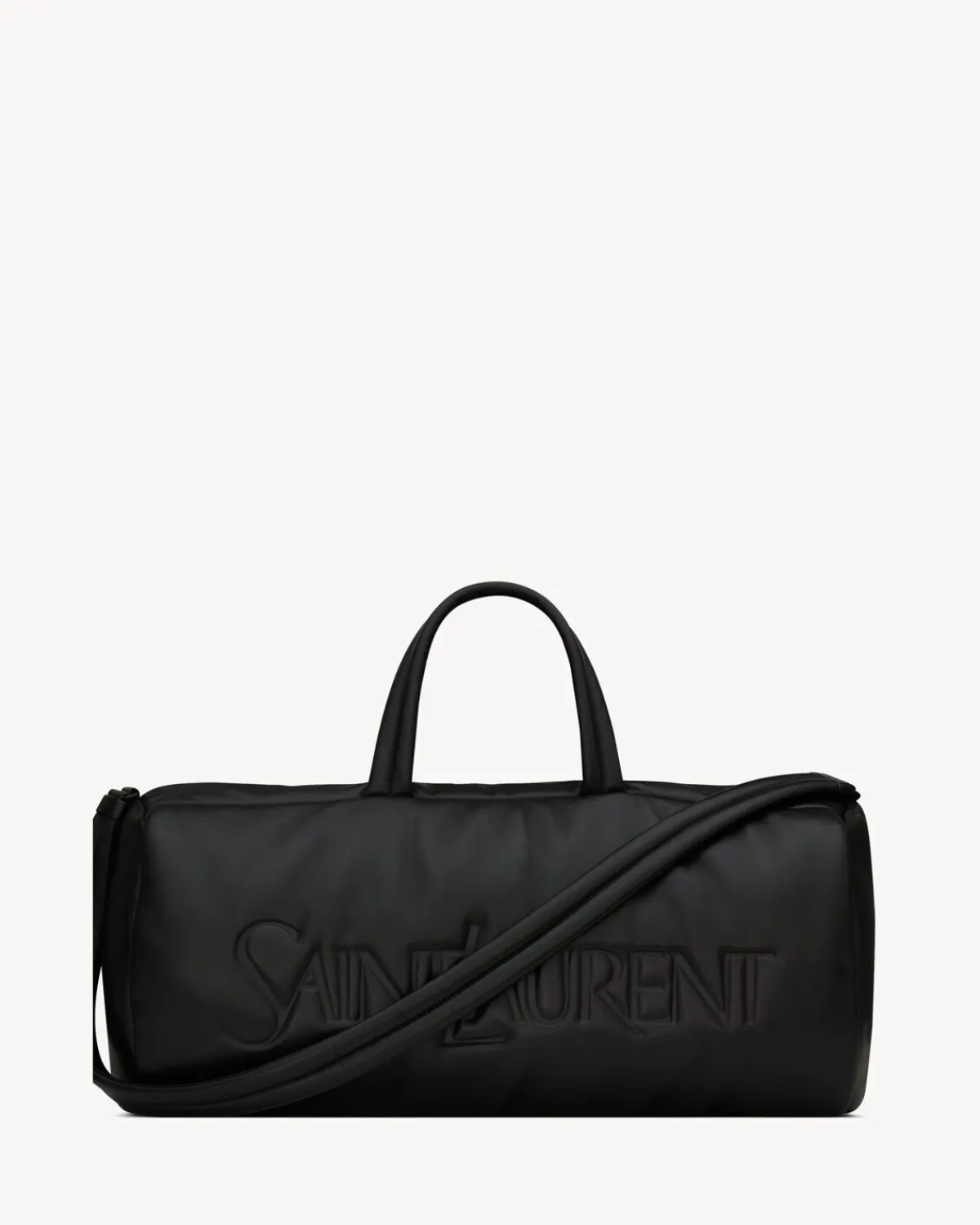 Saint Laurent Travel Bags-duffle in lambskin BLACK