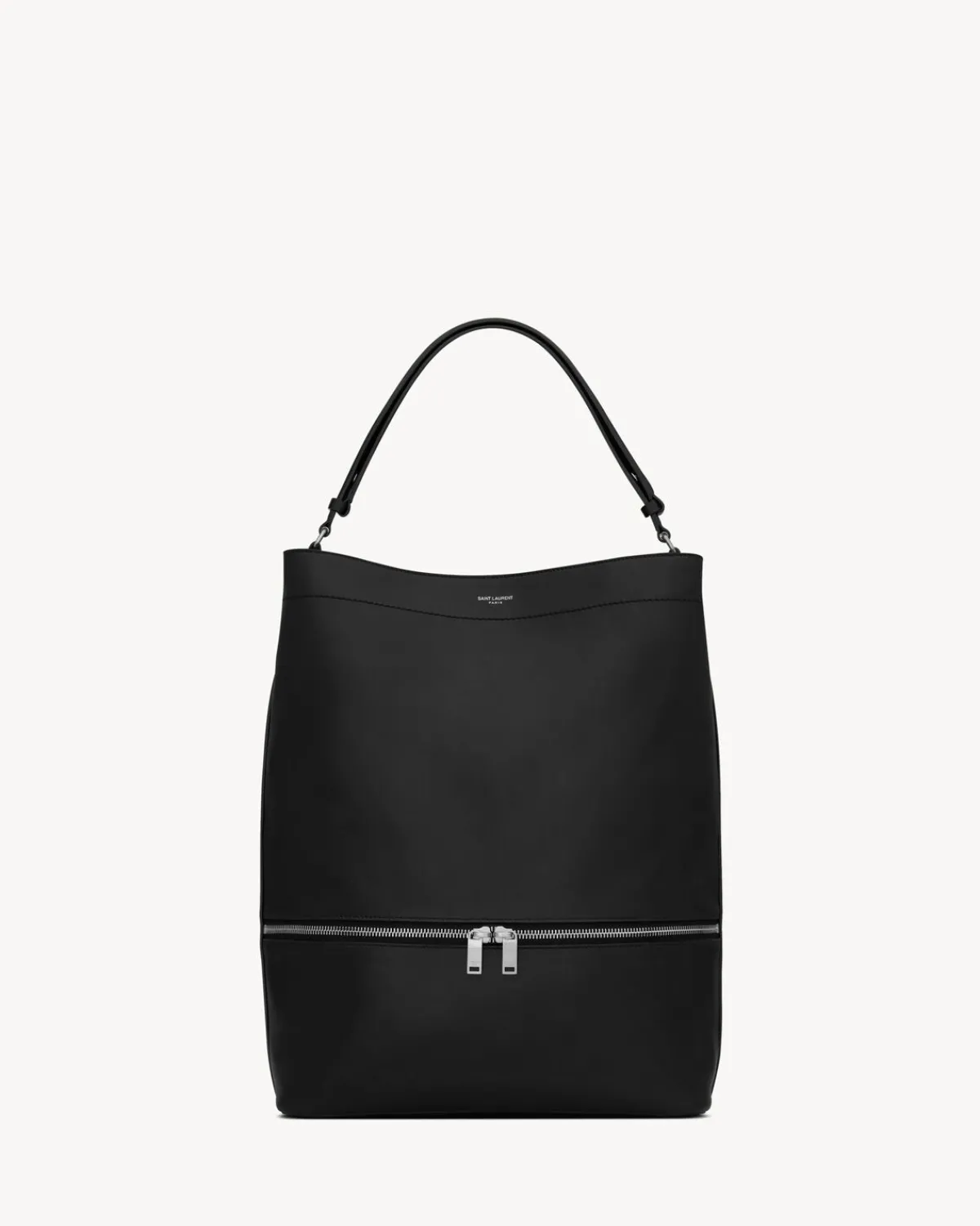 Saint Laurent Totes-hobo in leather BLACK