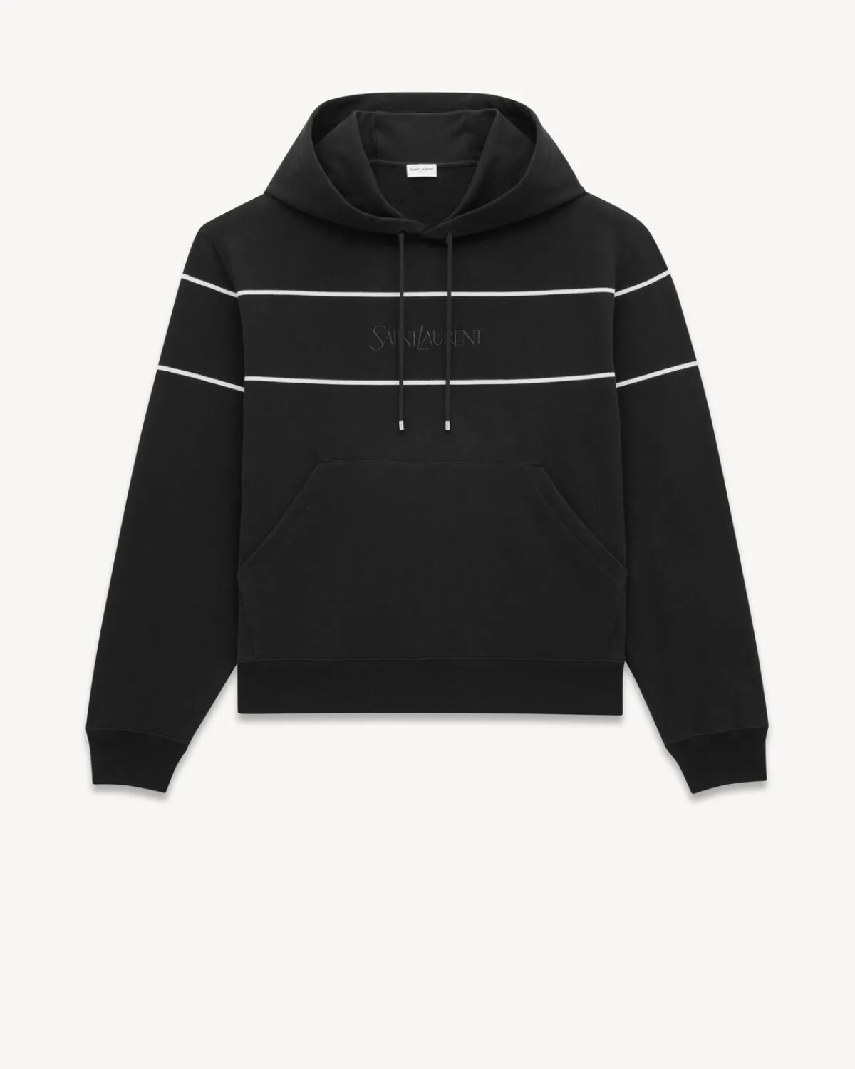 Saint Laurent Jersey-hoodie BLACKANDNATUREL