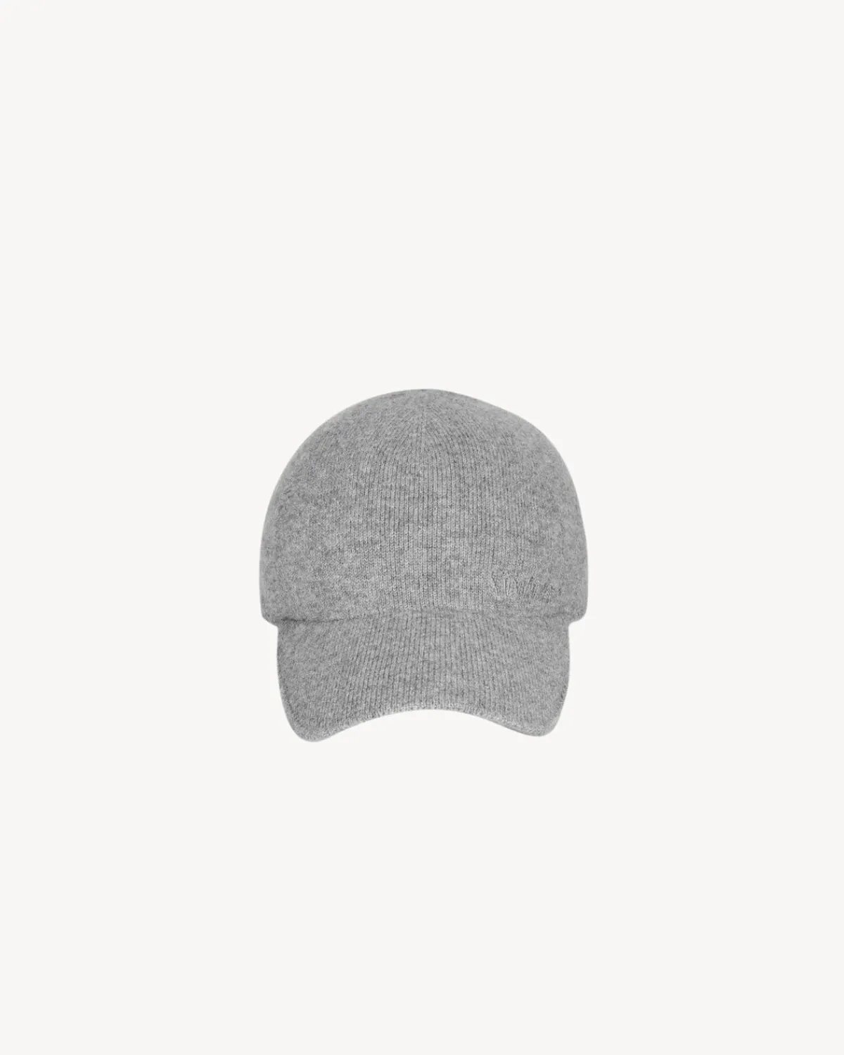 Saint Laurent Hats And Gloves | Other Accessories-knit baseball cap in cashmere GREY