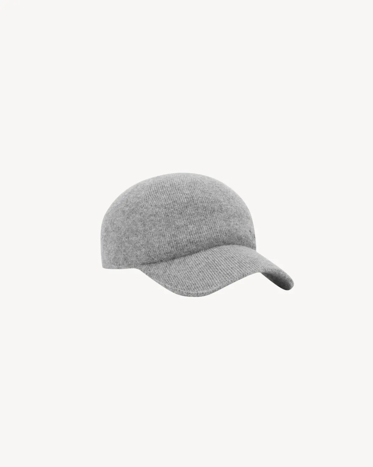 Saint Laurent Hats And Gloves | Other Accessories-knit baseball cap in cashmere GREY