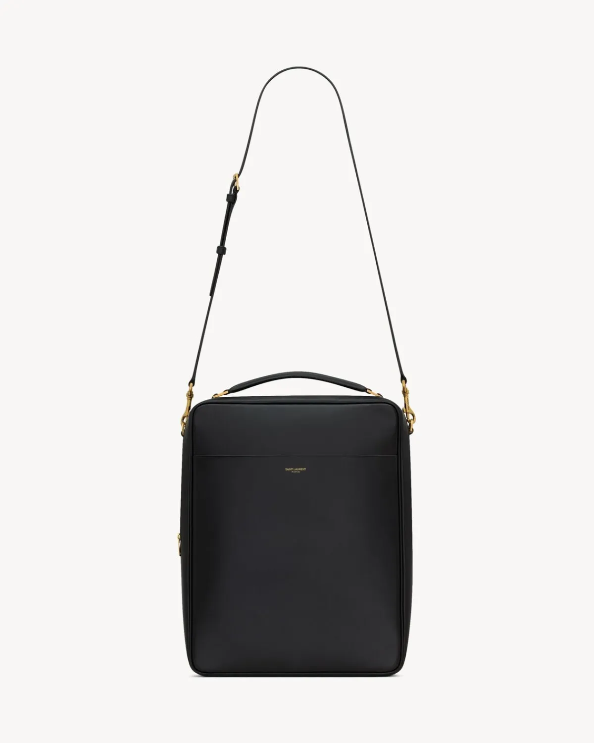 Saint Laurent Crossbody-large case in smooth leather BLACK