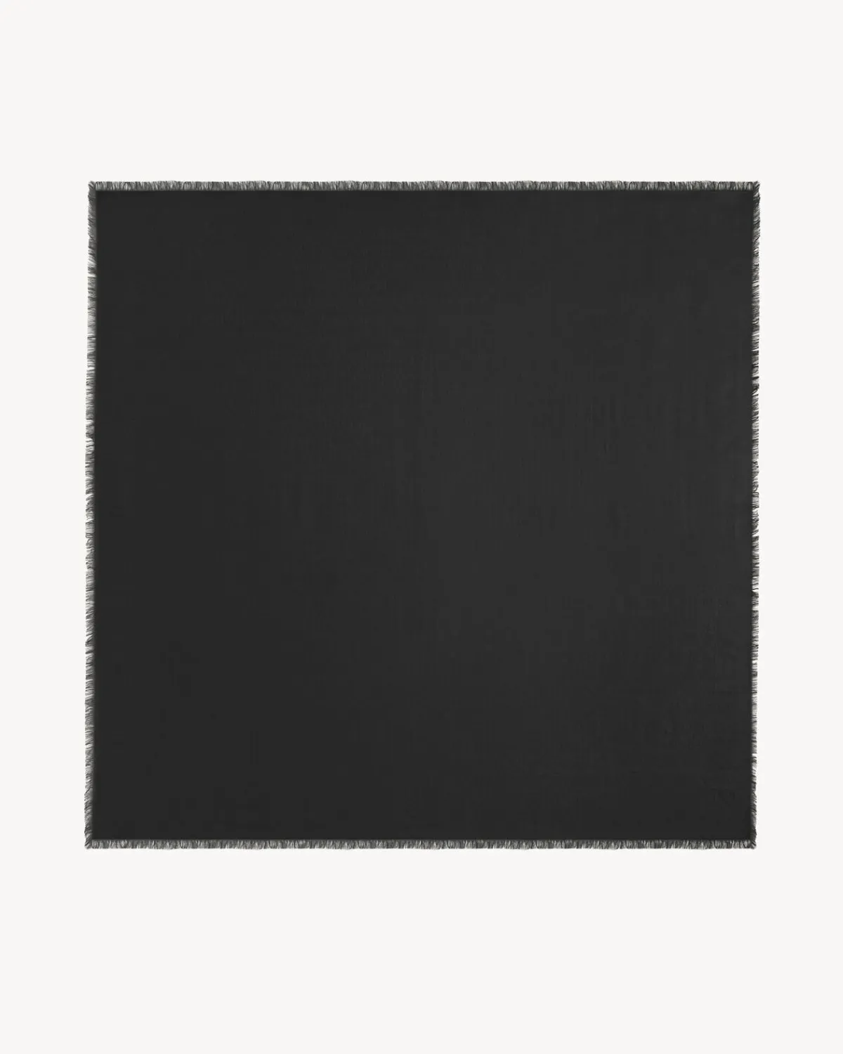 Saint Laurent Scarves And Silk | Other Accessories-large square scarf in modal and cashmere BLACK