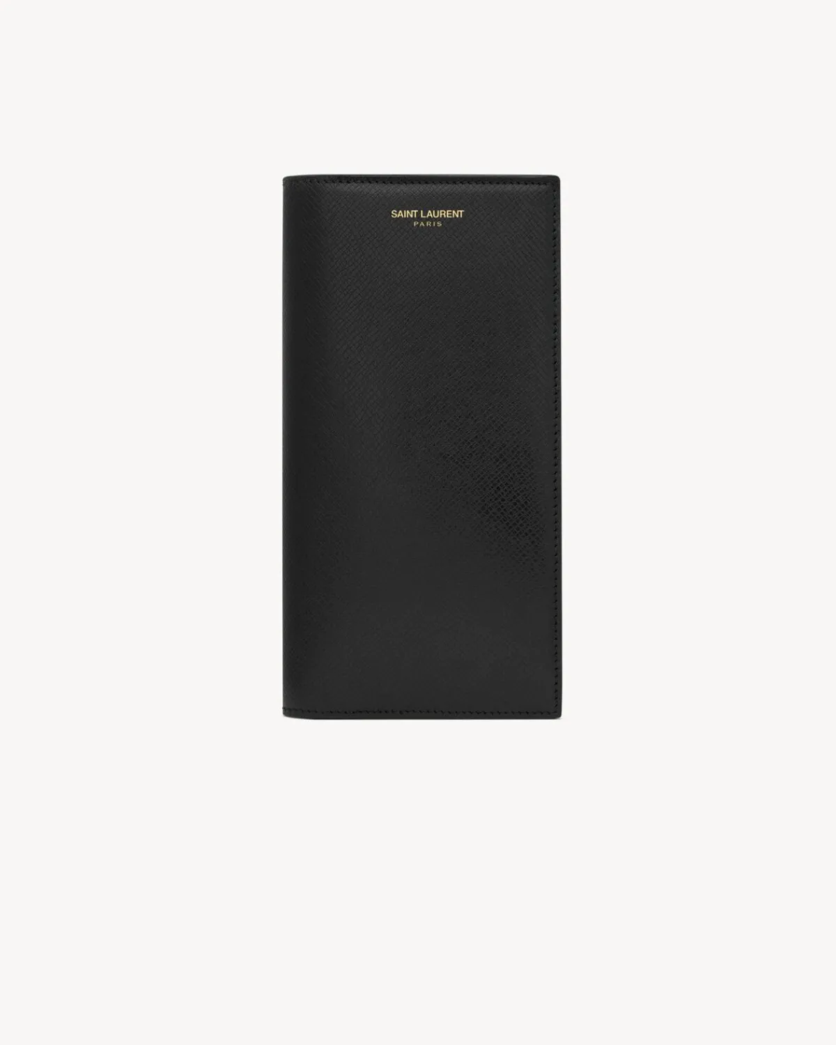 Saint Laurent Wallets-Paris continental wallet in coated bark leather BLACK