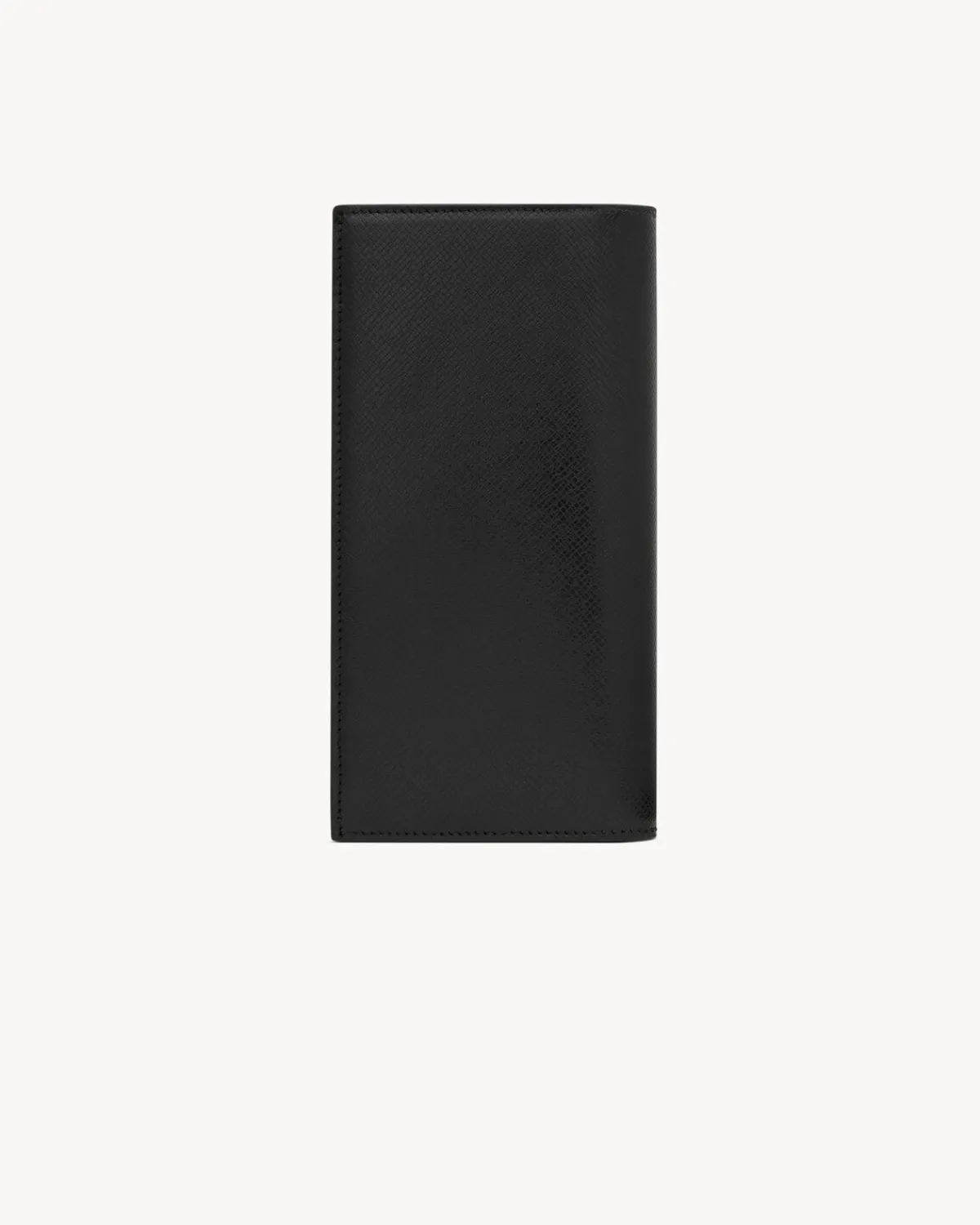 Saint Laurent Wallets-Paris continental wallet in coated bark leather BLACK