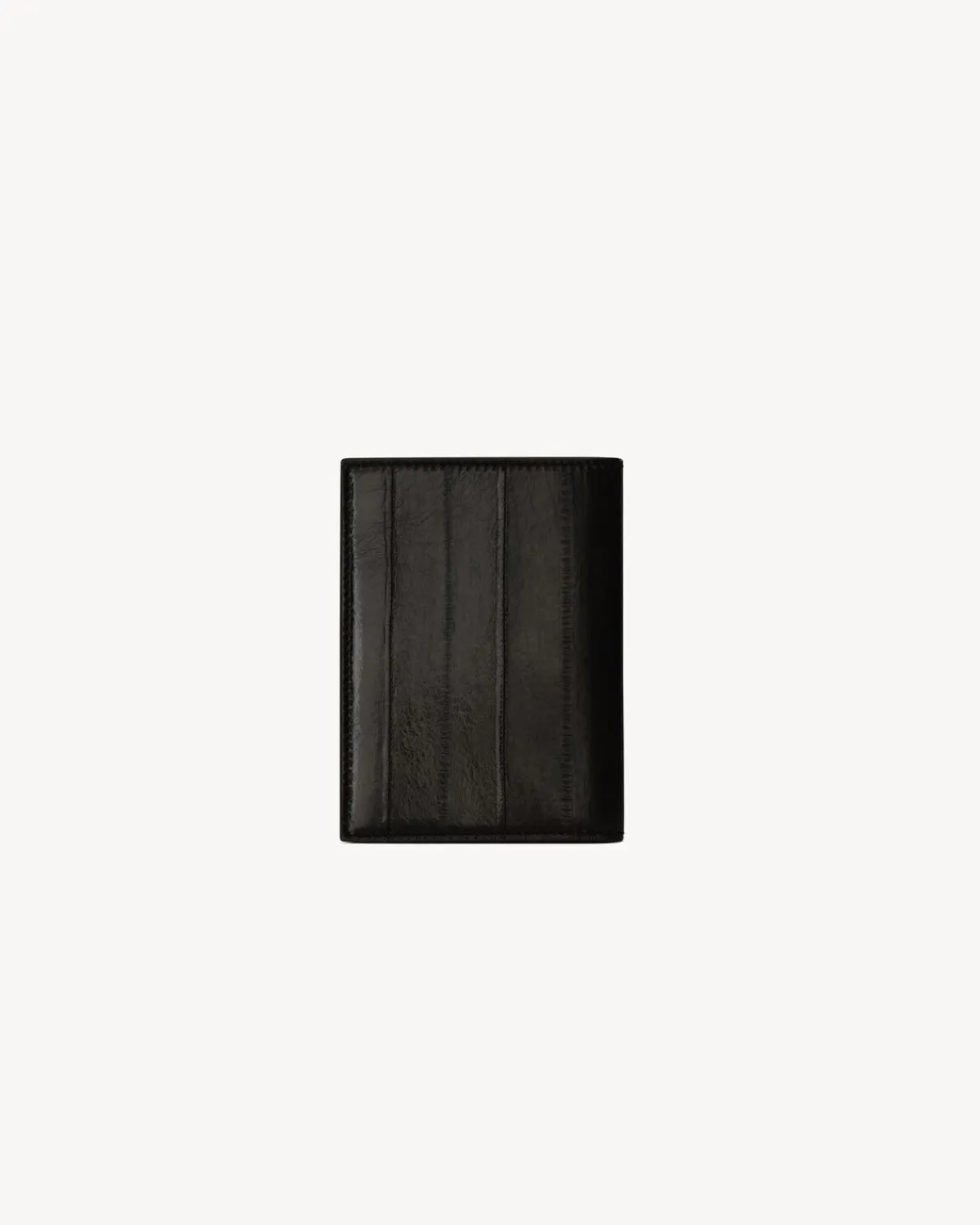 Saint Laurent Wallets-PARIS credit card wallet in eel BURNTBROWN