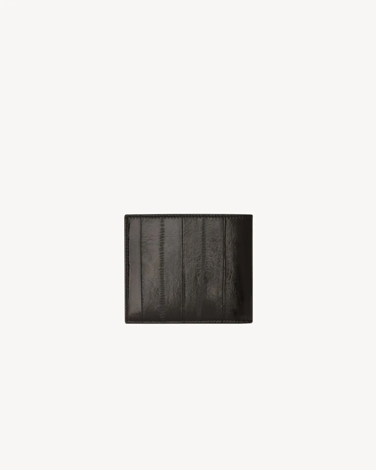 Saint Laurent Wallets-PARIS East/West wallet in eel BURNTBROWN