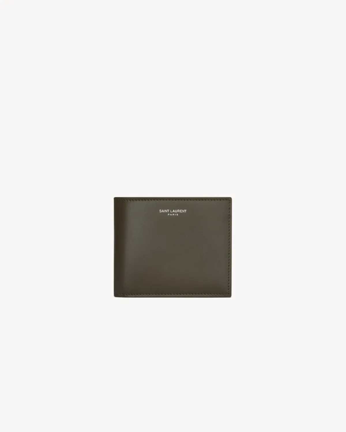 Saint Laurent Wallets-PARIS East/West wallet in smooth leather LIGHTMUSK