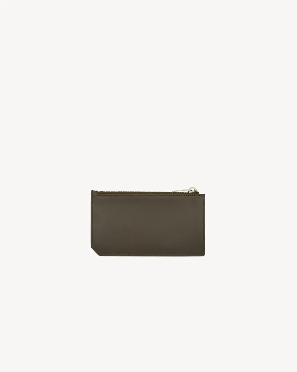 Saint Laurent Card Cases-PARIS FRAGMENTS zip card case in smooth leather LIGHTMUSK
