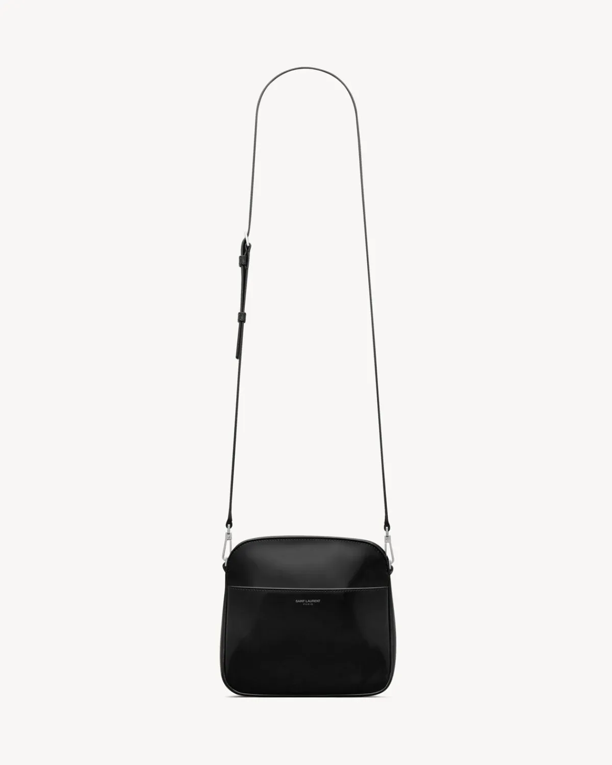 Saint Laurent Crossbody-PARIS mini camera bag in brushed leather BLACK