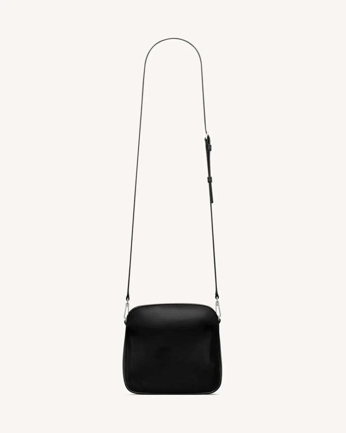 Saint Laurent Crossbody-PARIS mini camera bag in brushed leather BLACK