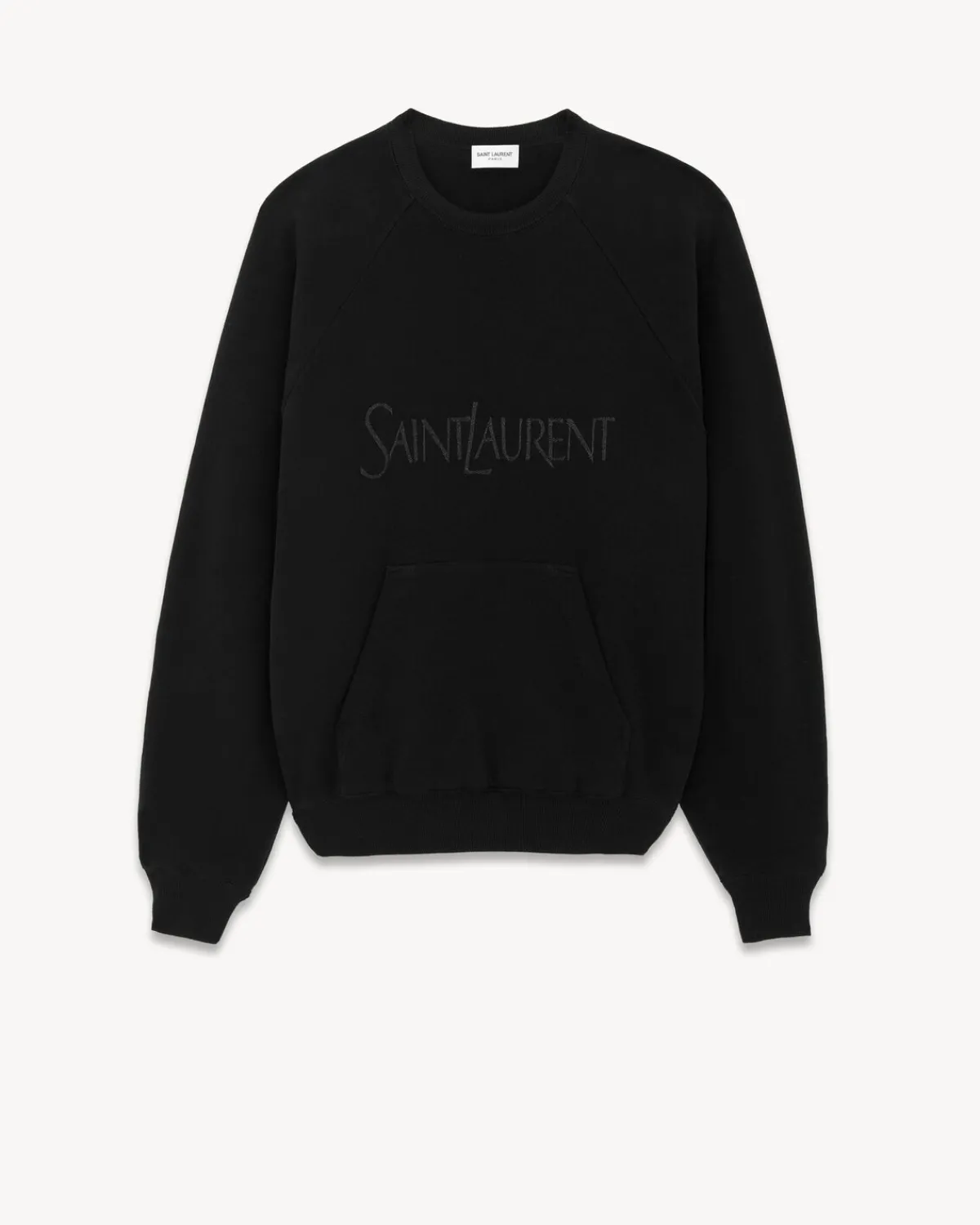 Saint Laurent Jersey-Raglan Sweatshirt NOIR