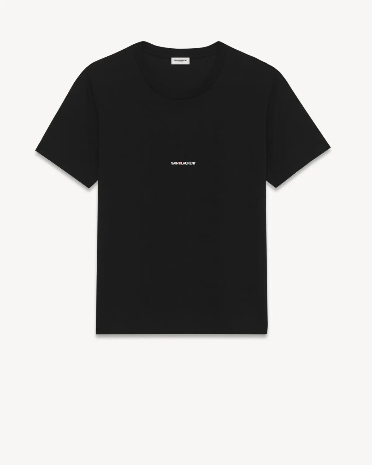 Saint Laurent Jersey-Rive Gauche T-Shirt BLACK