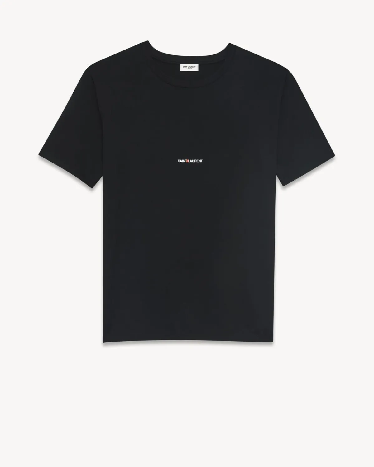 Saint Laurent Jersey-Rive Gauche T-Shirt BLACK