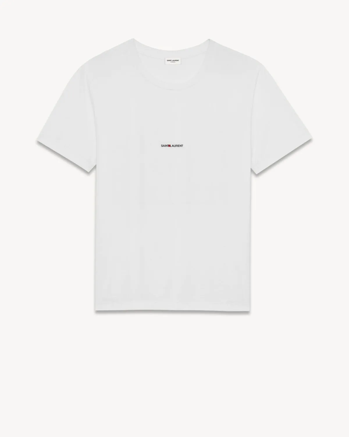 Saint Laurent Jersey-Rive Gauche T-Shirt WHITE