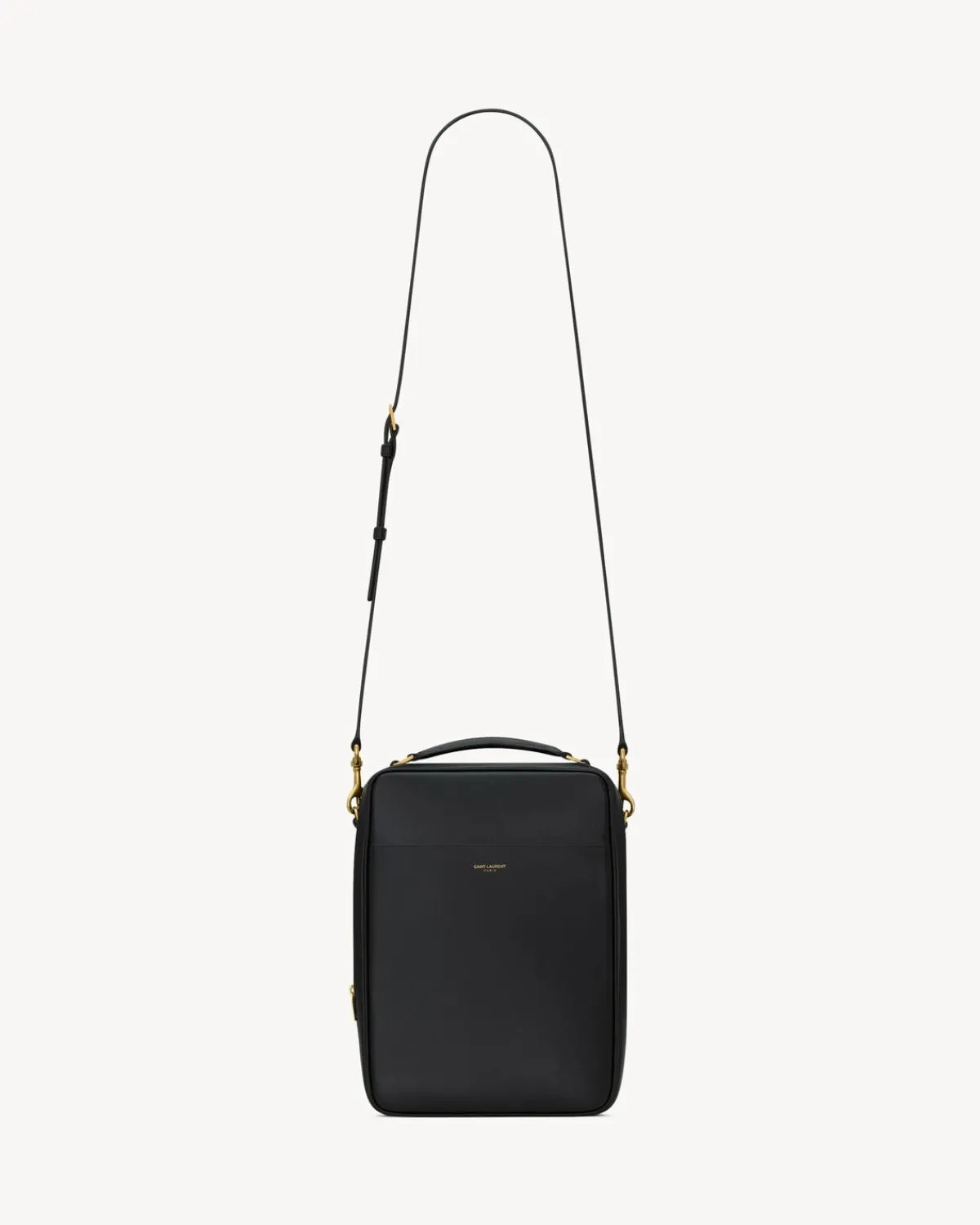 Saint Laurent Crossbody-small case in smooth leather BLACK