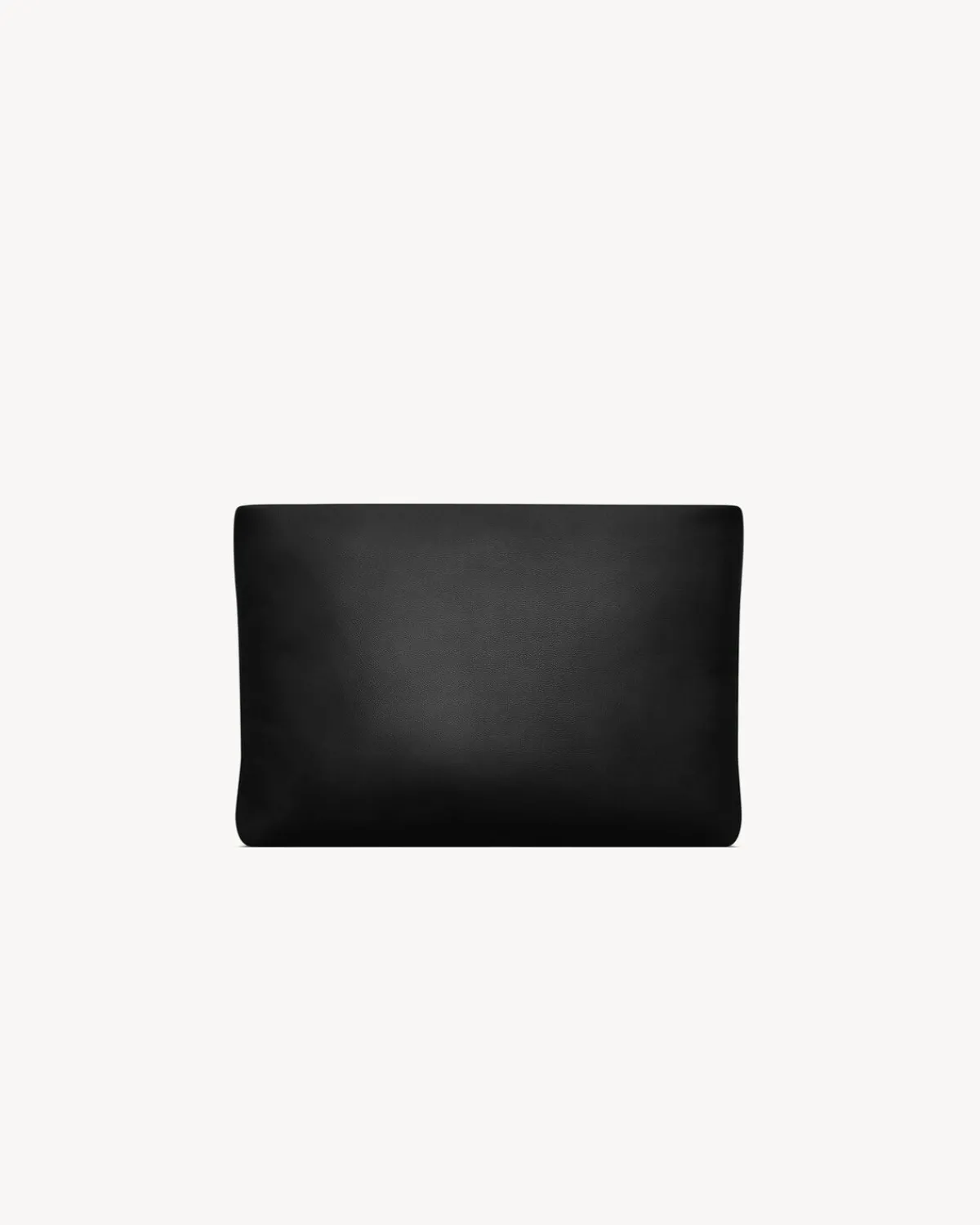 Saint Laurent Pouches-small puffy pouch in lambskin BLACK