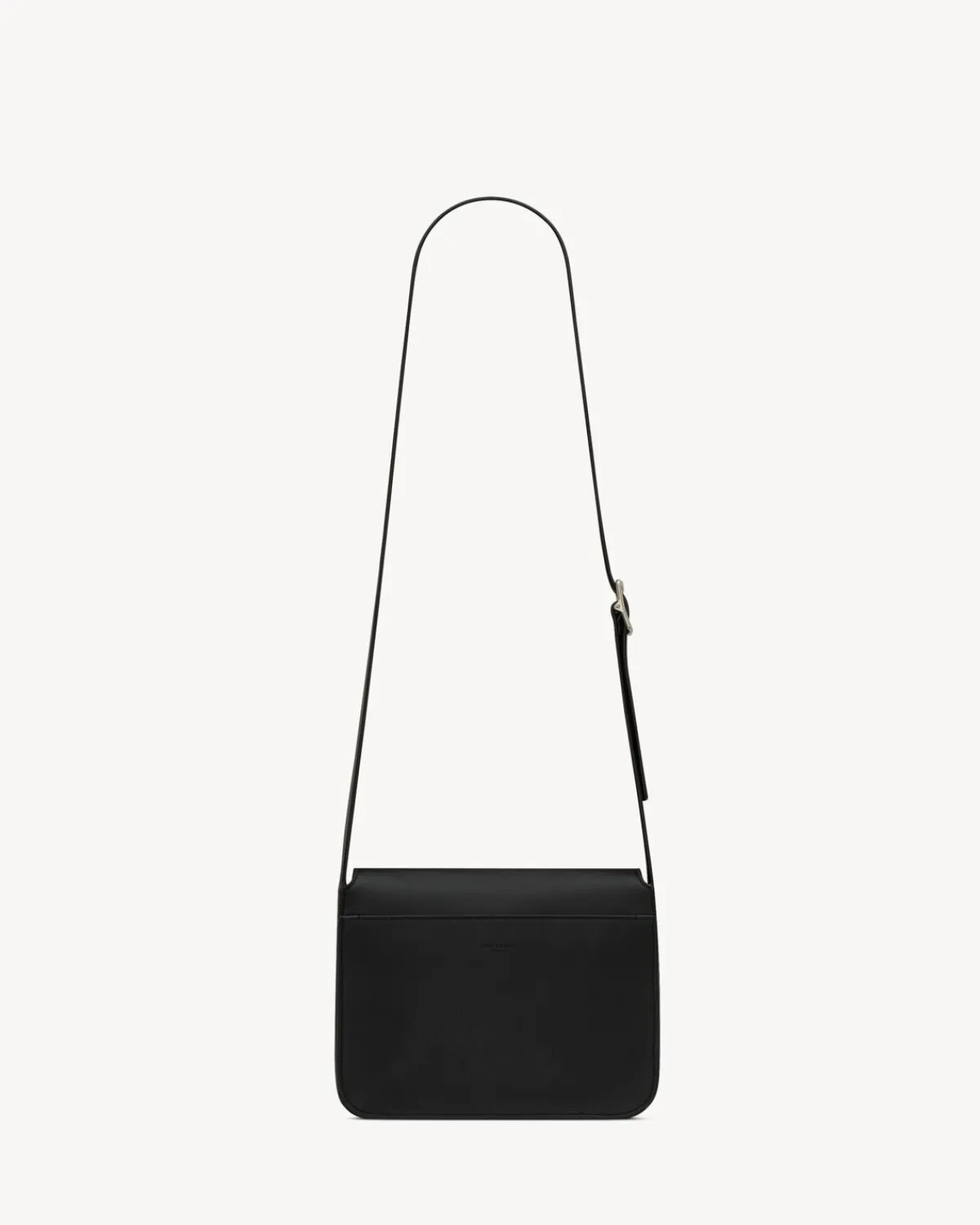 Saint Laurent Crossbody-small satchel in smooth leather BLACK