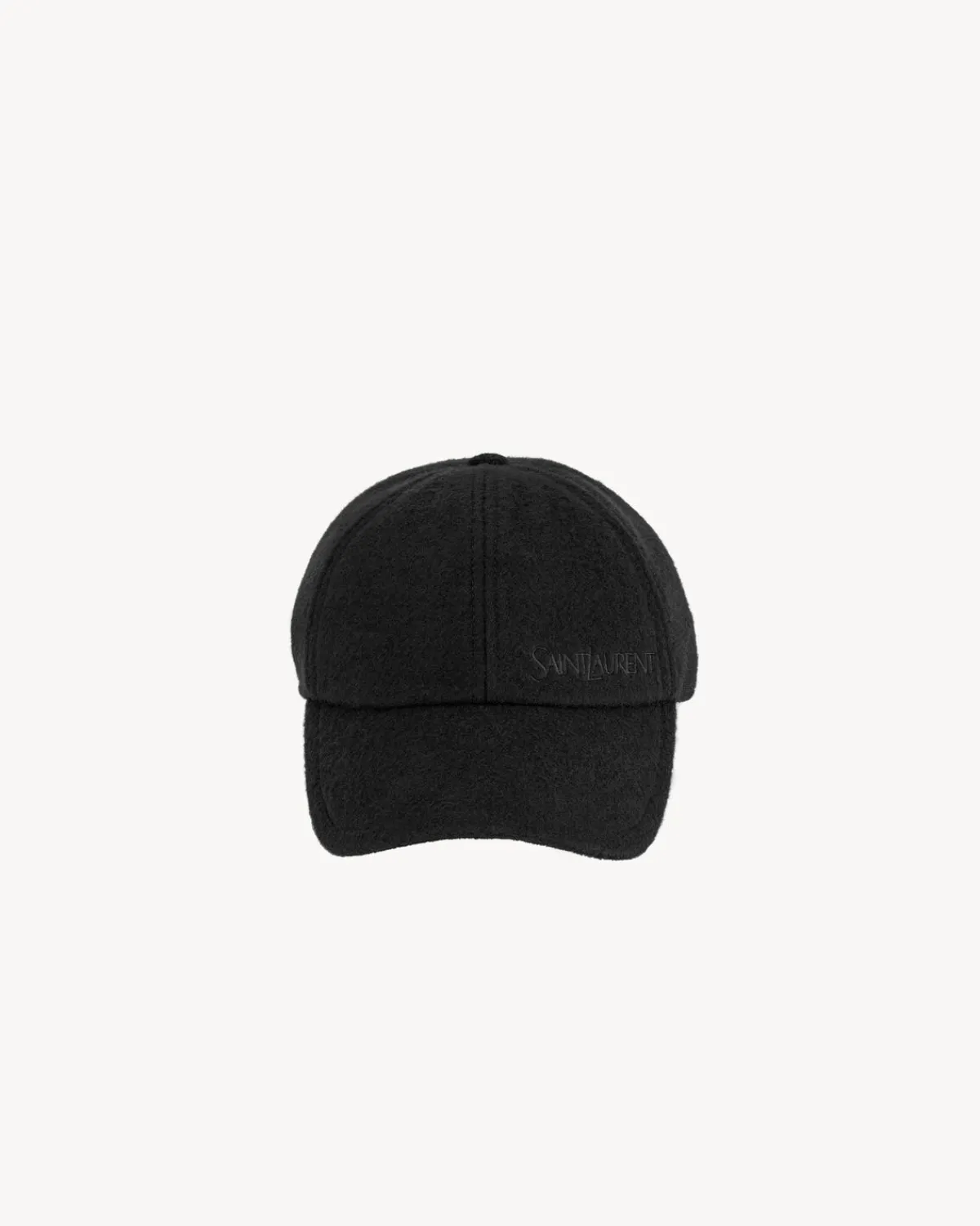 Saint Laurent Hats And Gloves-vintage cap in cashmere BLACK