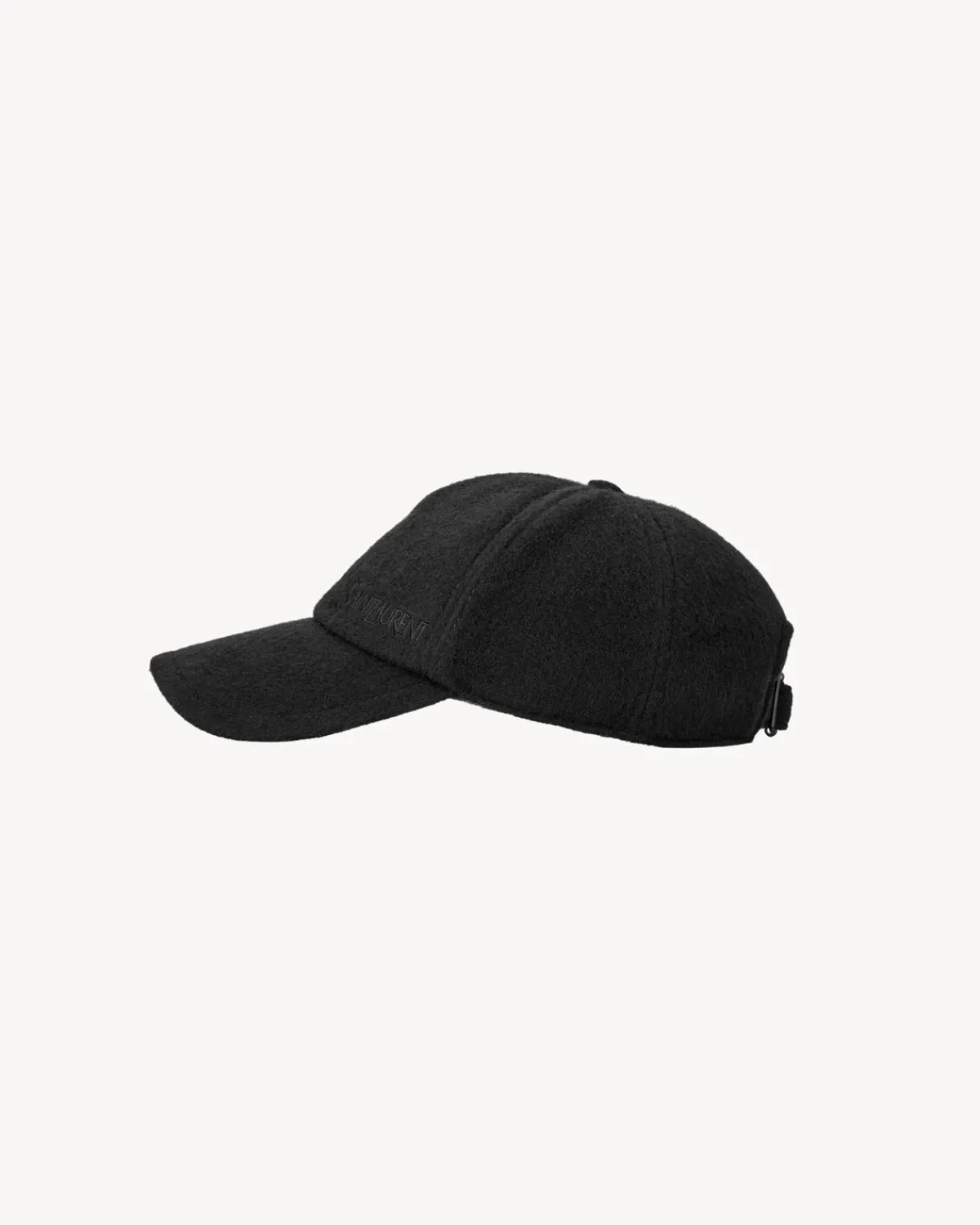Saint Laurent Hats And Gloves-vintage cap in cashmere BLACK