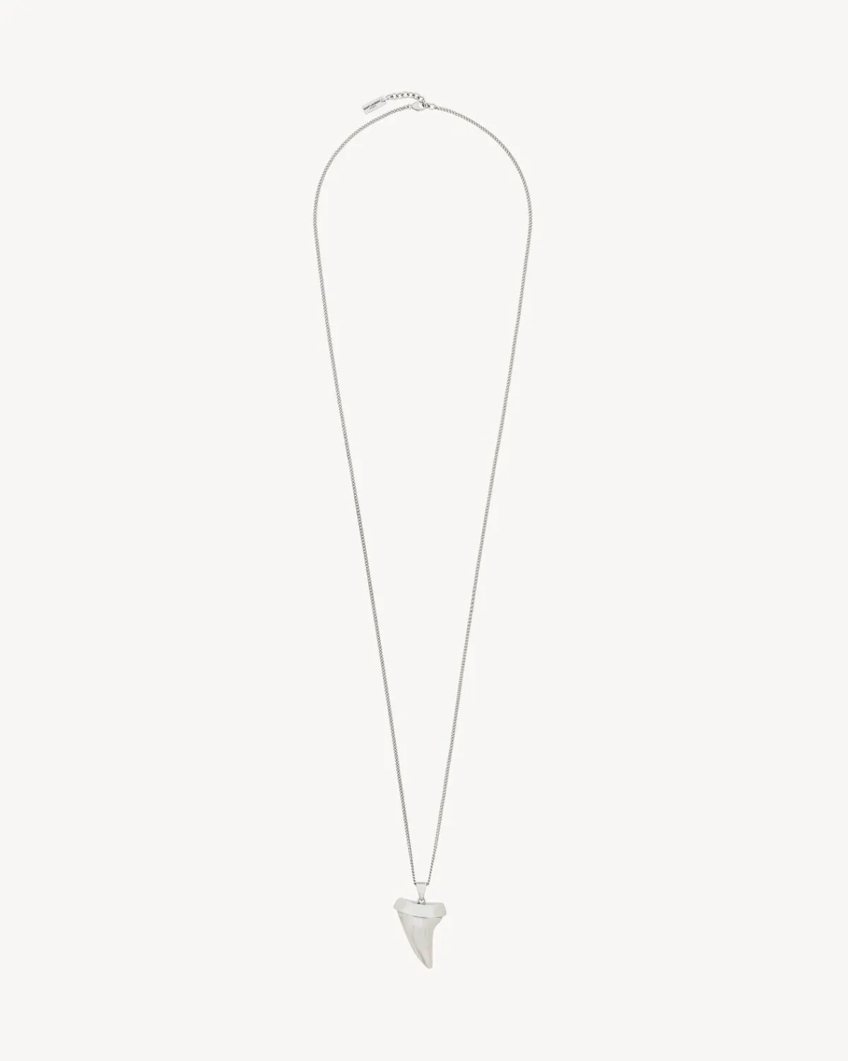 Saint Laurent Jewelry-shark tooth necklace in metal PALLADIUM