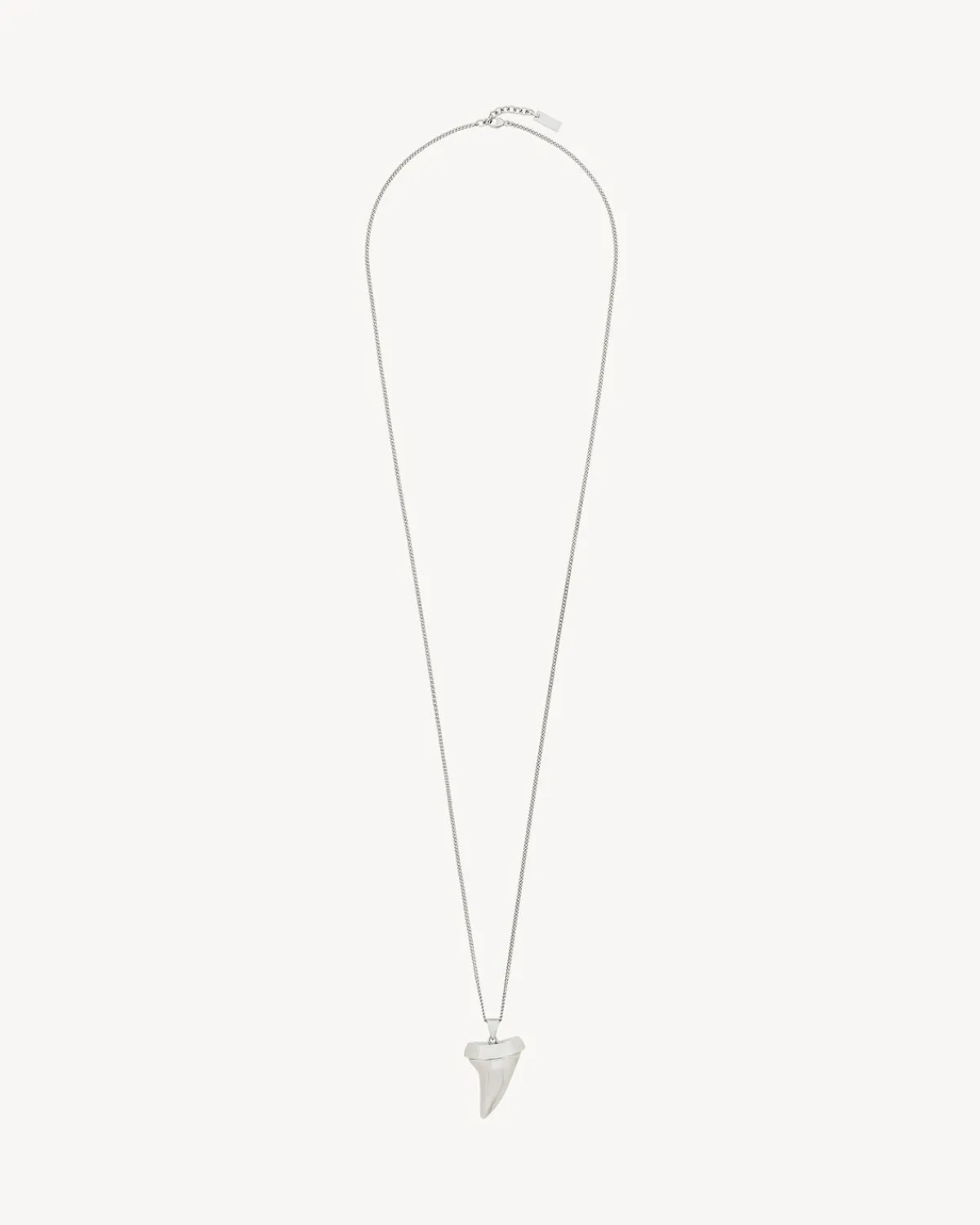 Saint Laurent Jewelry-shark tooth necklace in metal PALLADIUM