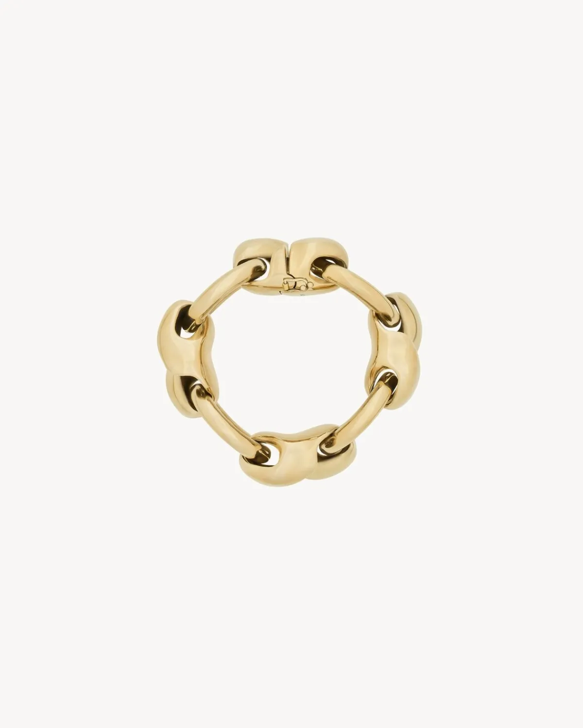 Saint Laurent Cuffs And Bracelets-shell chain bracelet in metal PALEGOLD