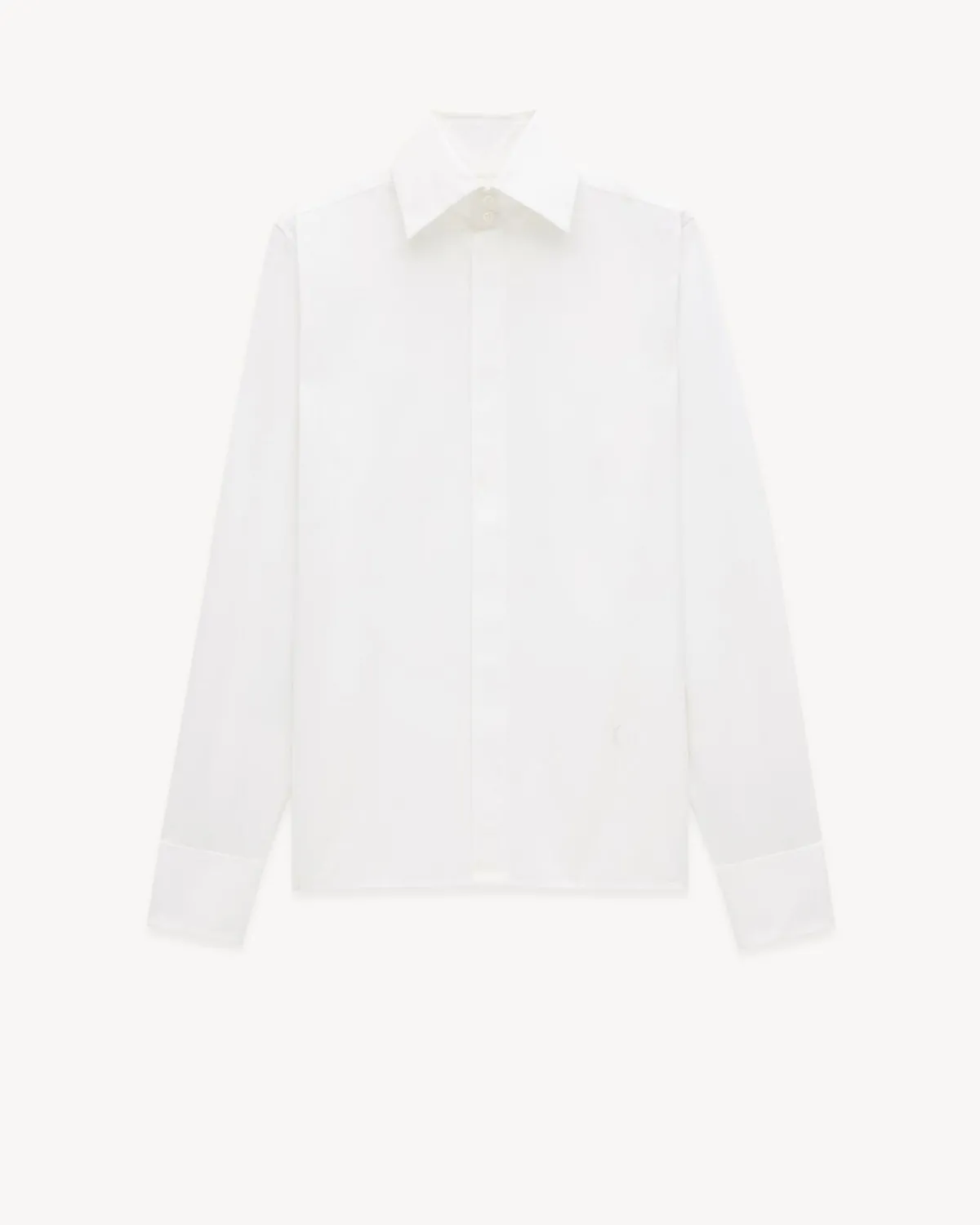 Saint Laurent Shirts And Tops-shirt in cotton poplin BLANC