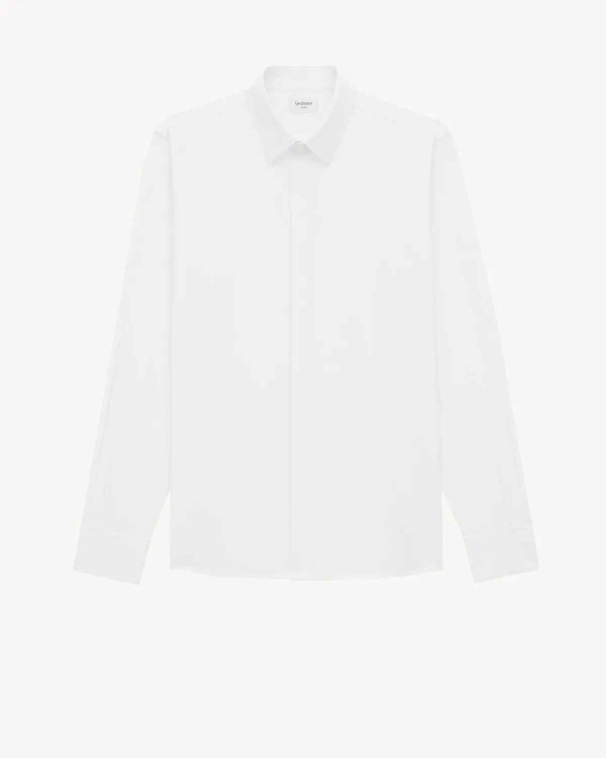 Saint Laurent Shirts-shirt in cotton poplin BLANC